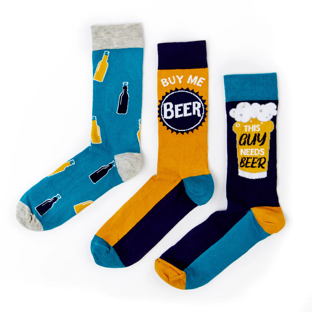 Coffret 3 Chaussettes bières Urban Eccentric