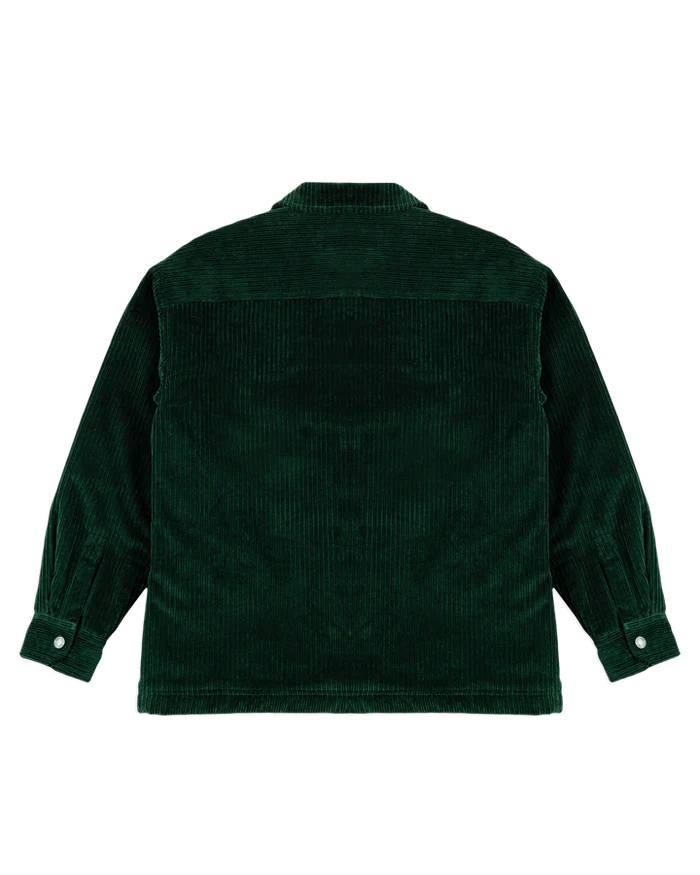 Veste "Looks Like Sherpa" en velours côtelé vert doublée sherpa - Ementa