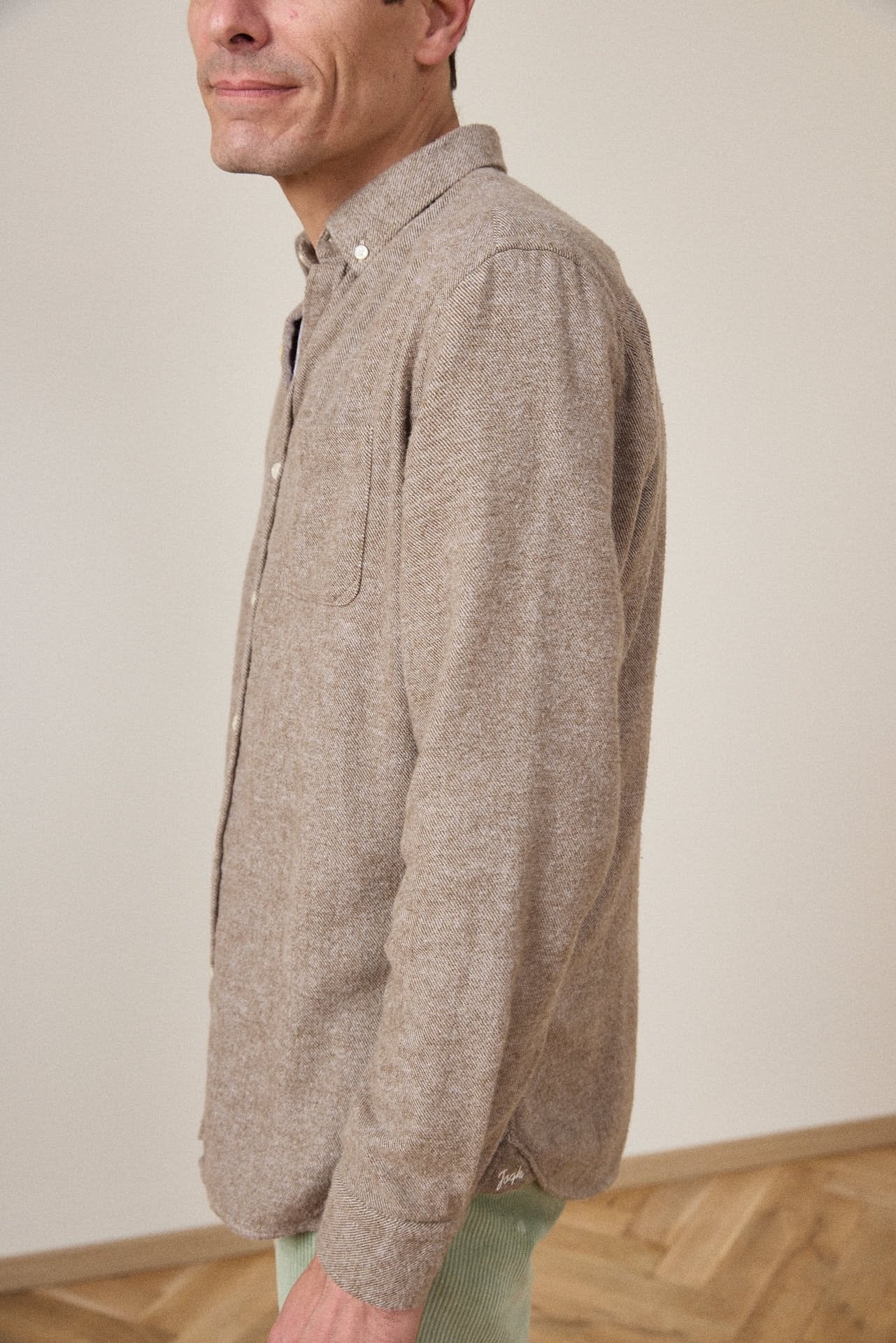 Chemise en flannelle Java Beige - JAQK