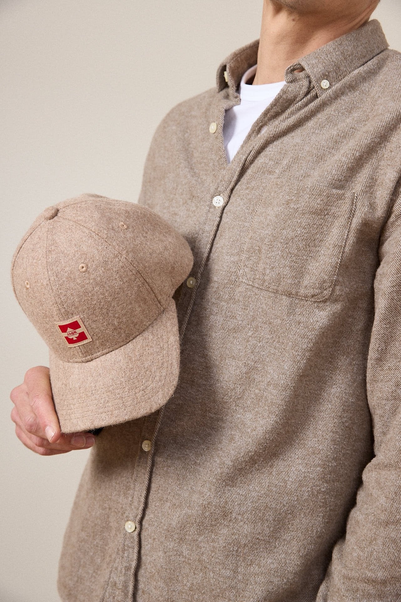 Chemise en flannelle Java Beige - JAQK