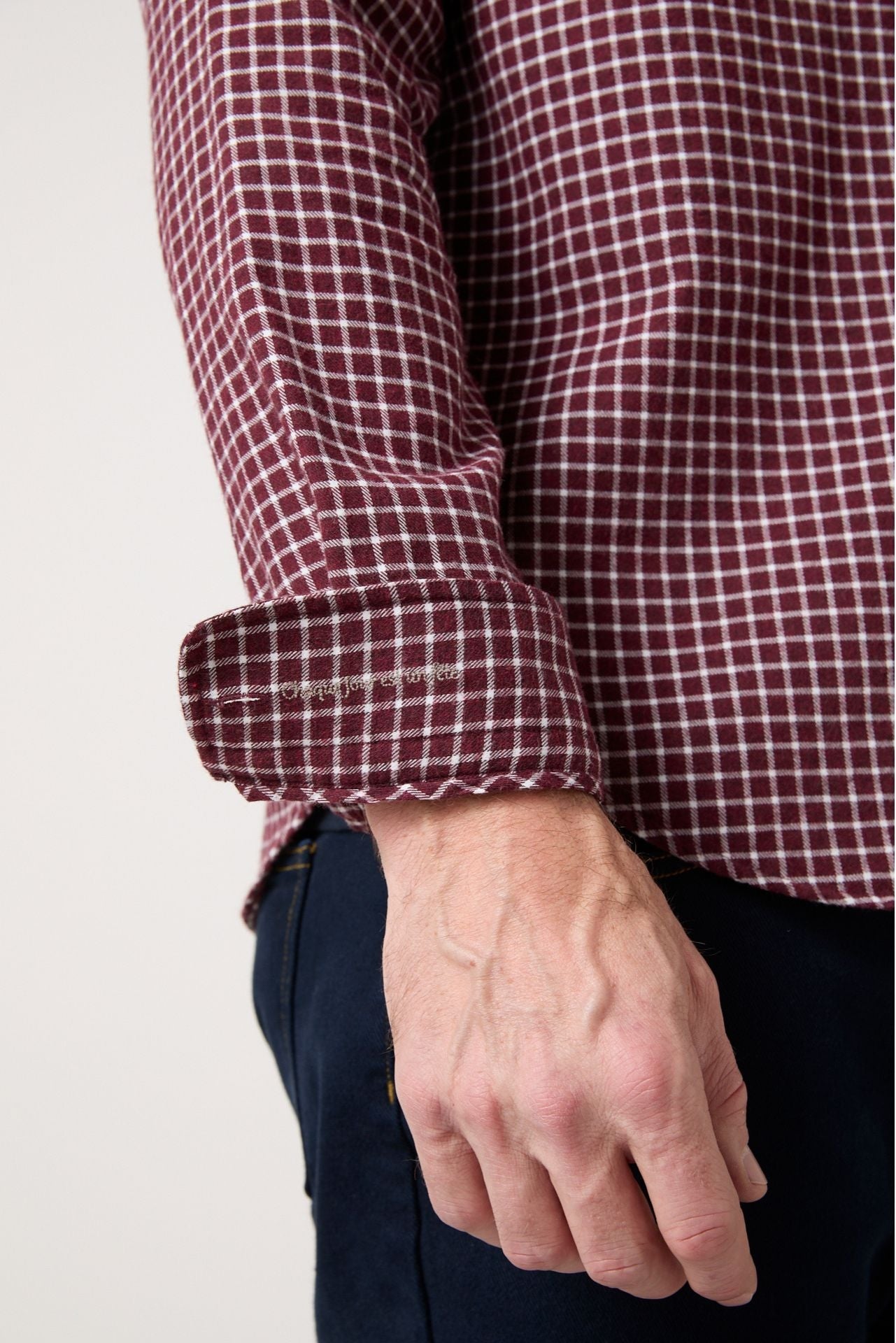 Chemise en flannelle Tournoi Field à carreaux rouge - JAQK