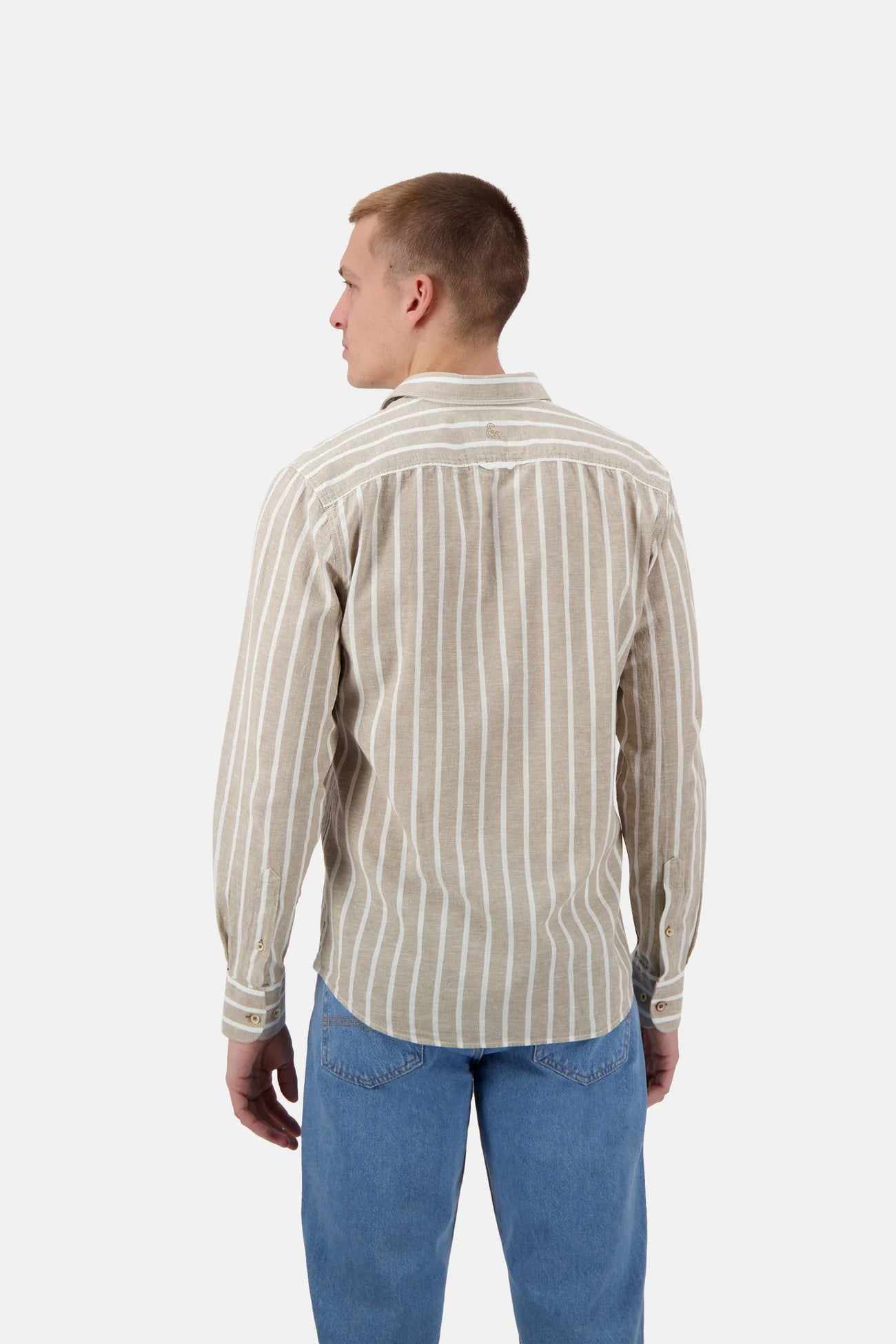 Chemise à rayures homme Tent Stripes – Colours and Sons – Coton & lin