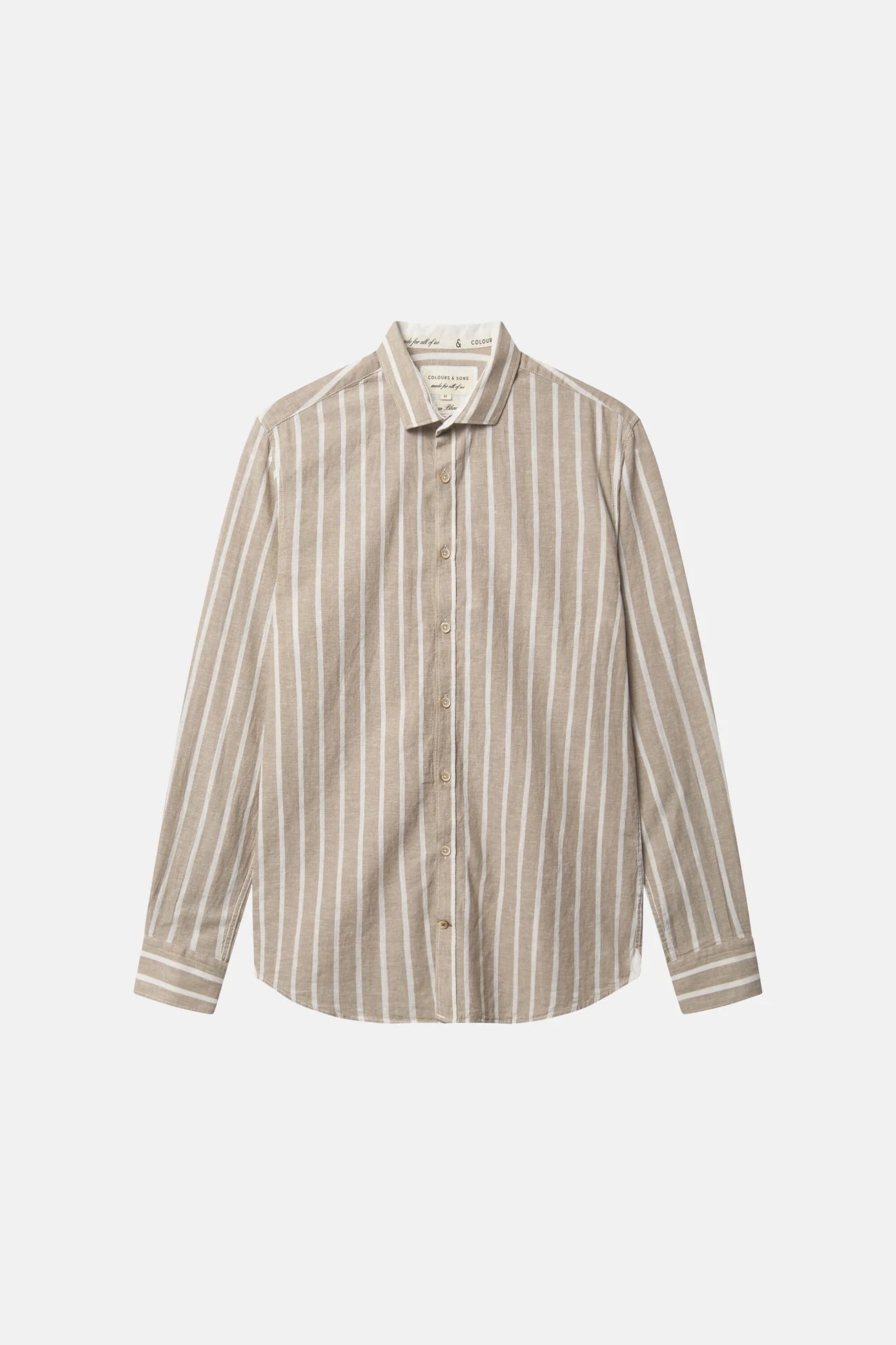 Chemise à rayures homme Tent Stripes – Colours and Sons – Coton & lin