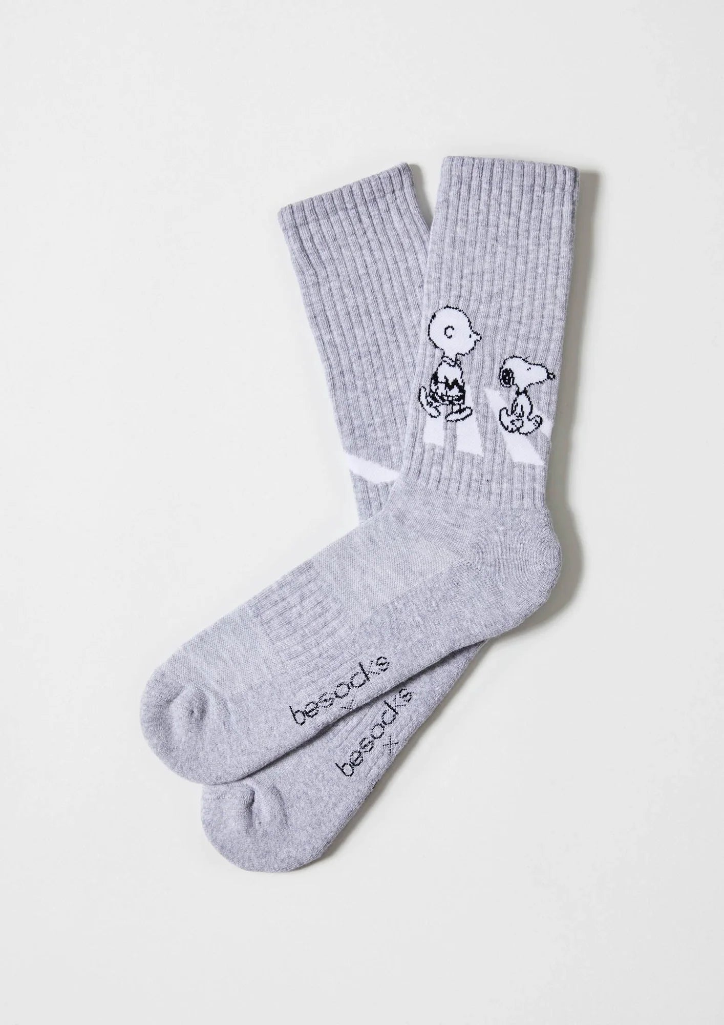 Chaussettes Homme Be Snoopy Walk Grises – BeSocks