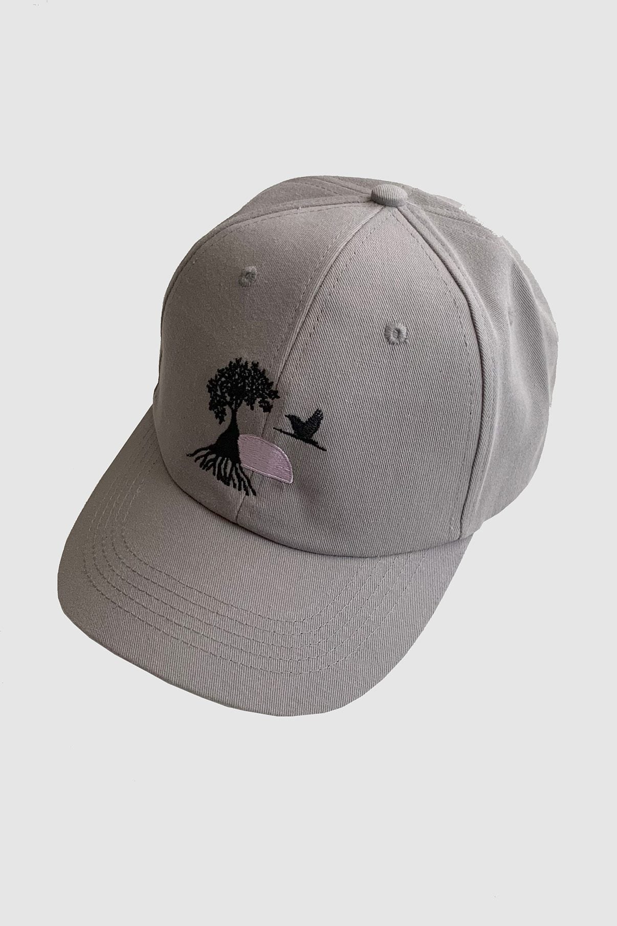 Casquette grise brodée - MANGROSE