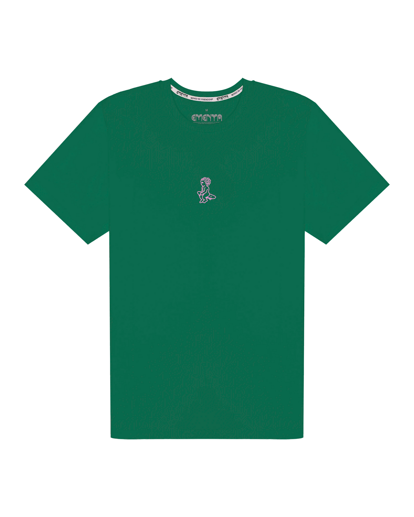 T-shirt Ikon Stamp Evergreen/Rose – Ementa