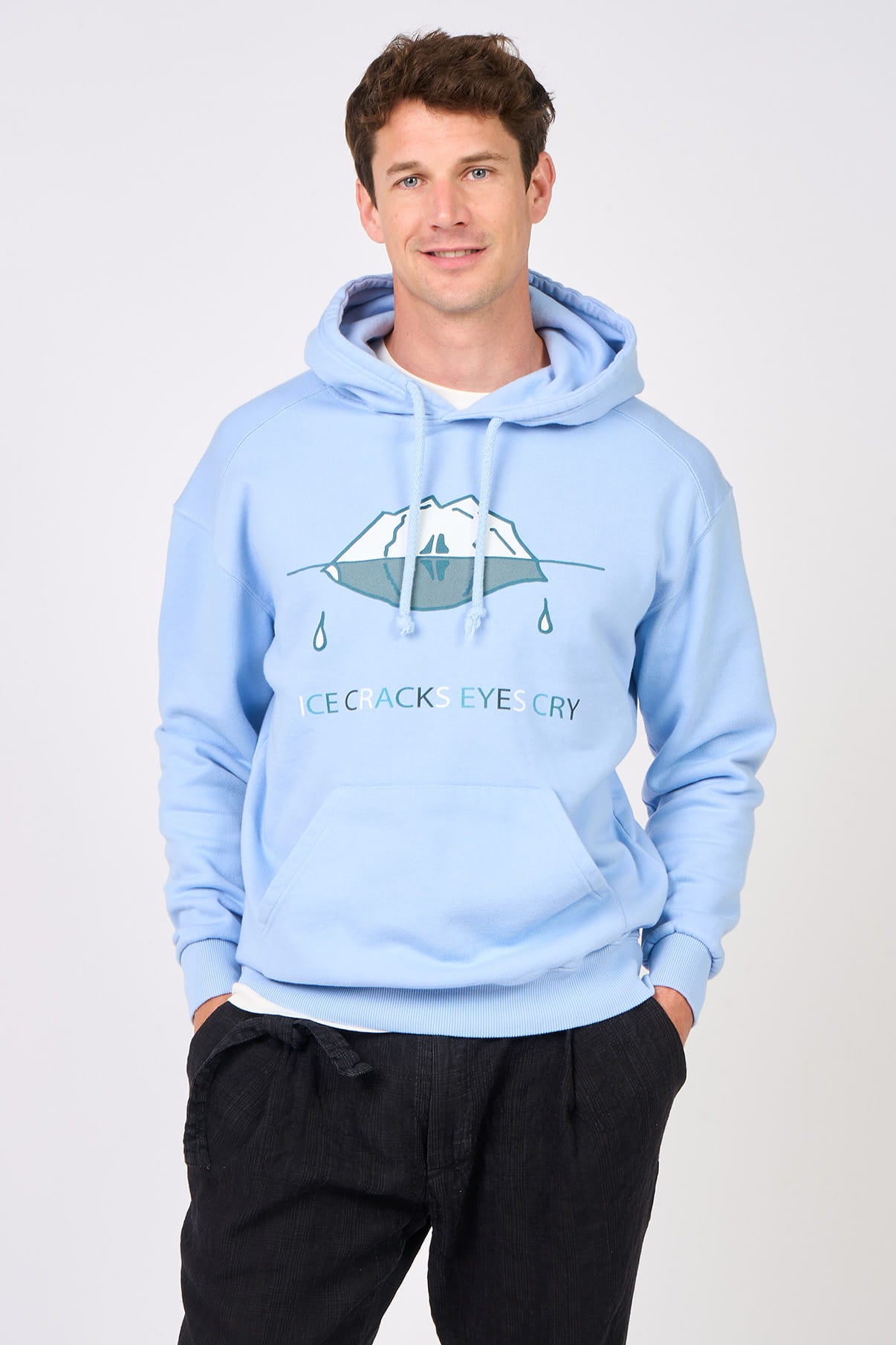 Hoodie Iceberg Bleu clair Mangrose