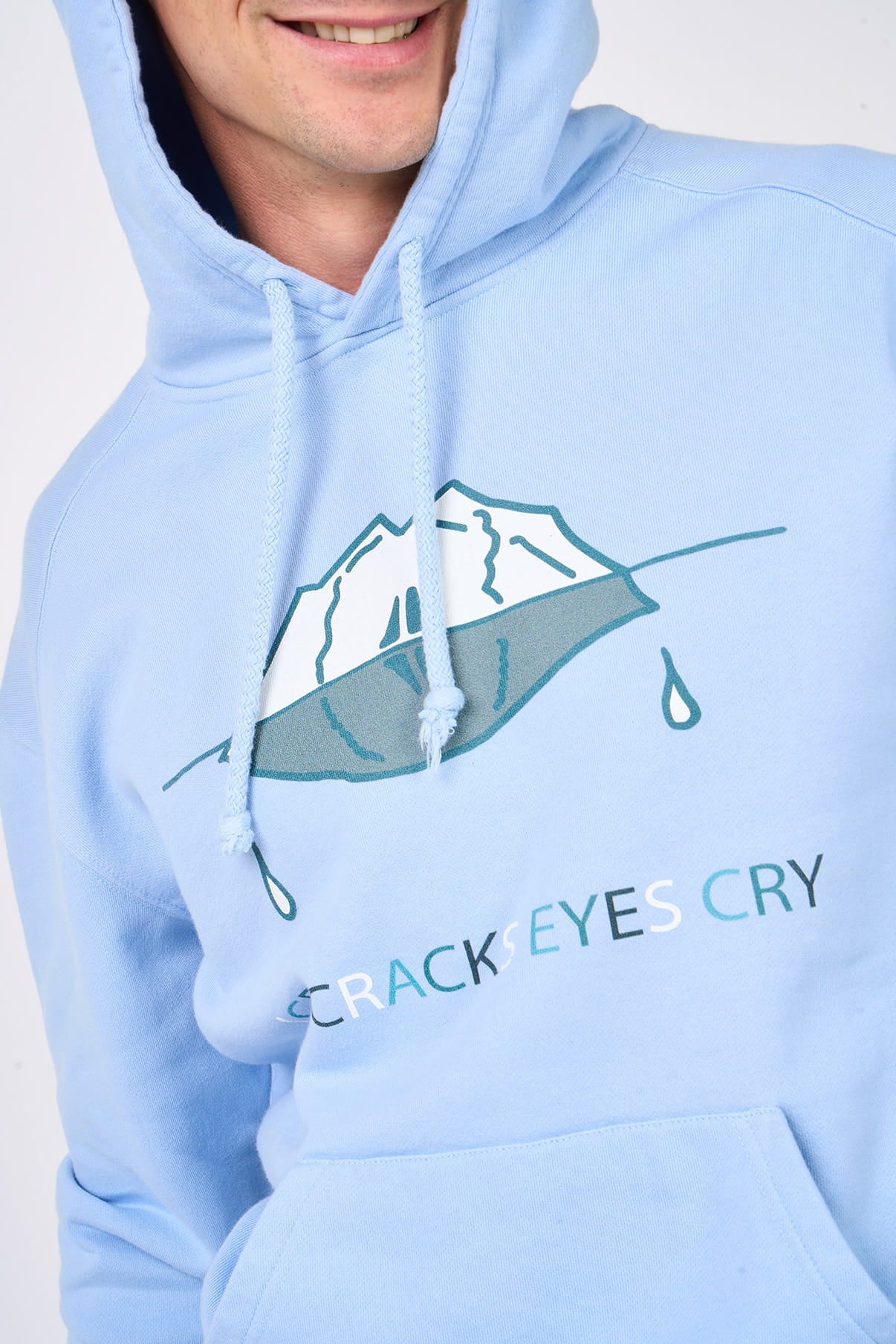 Hoodie Iceberg Bleu clair Mangrose