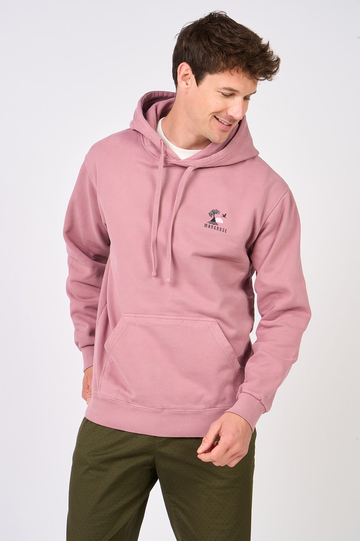 Hoodie vieux rose logo - Mangrose