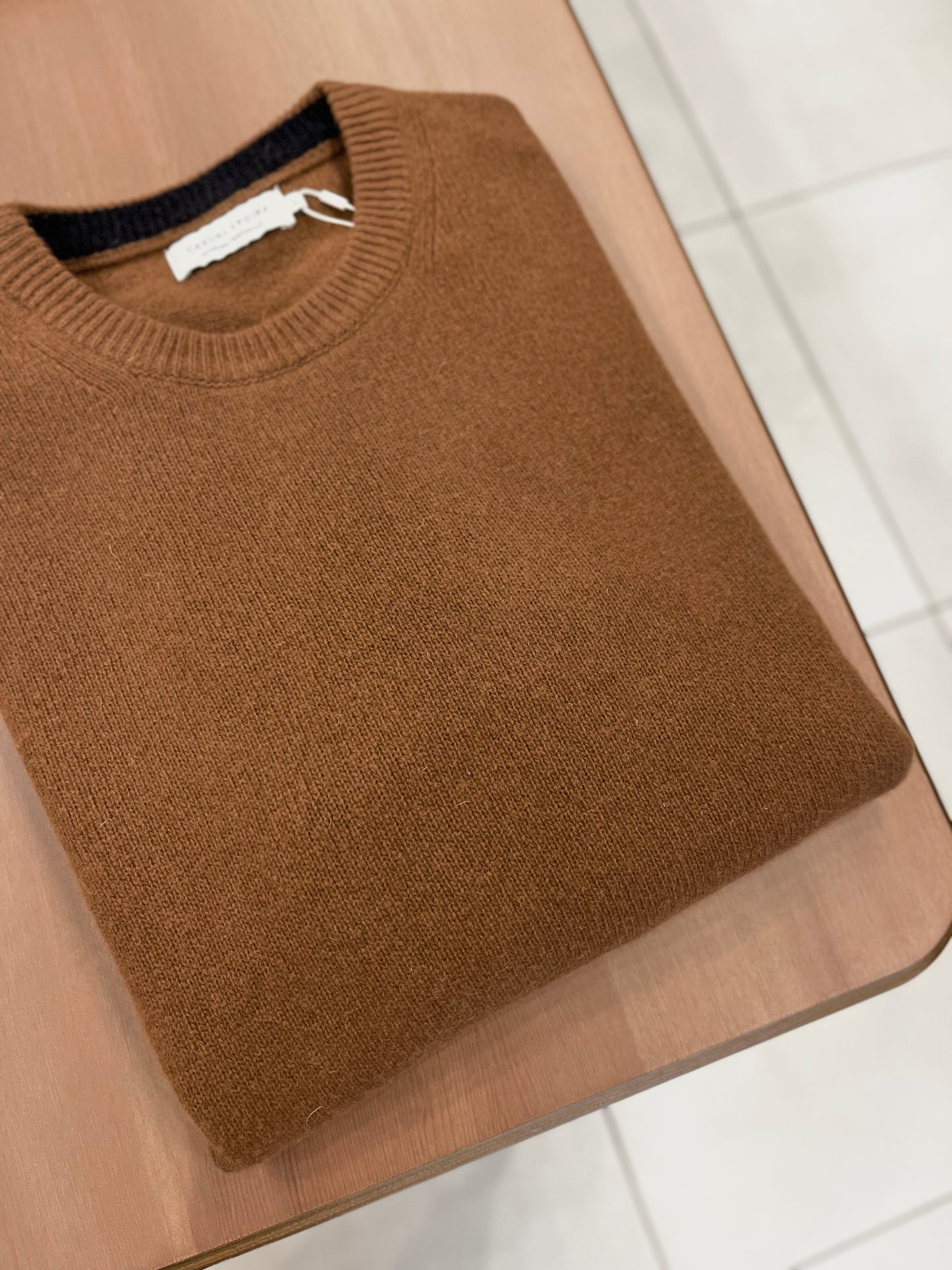 Pull en laine Crewneck Marron - Casual Friday