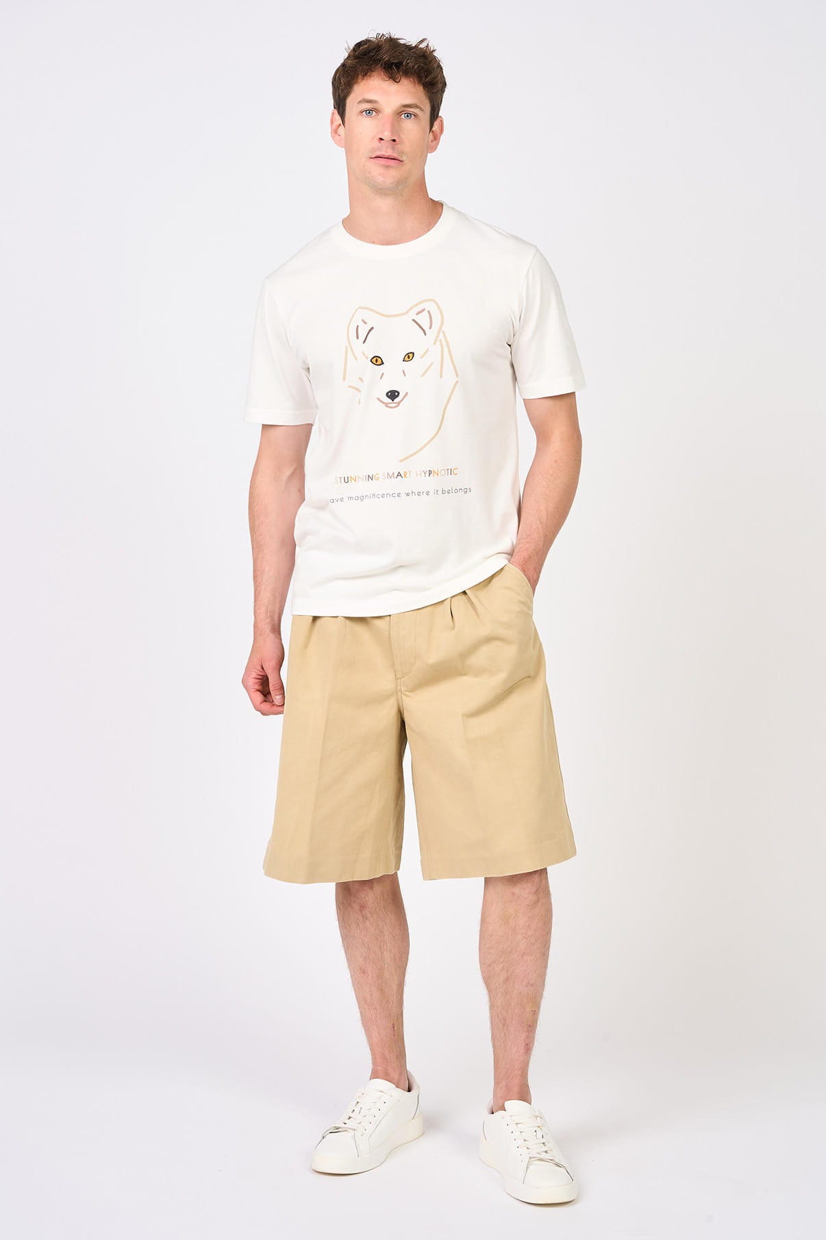 T-shirt Stunning fox loup Mangrose