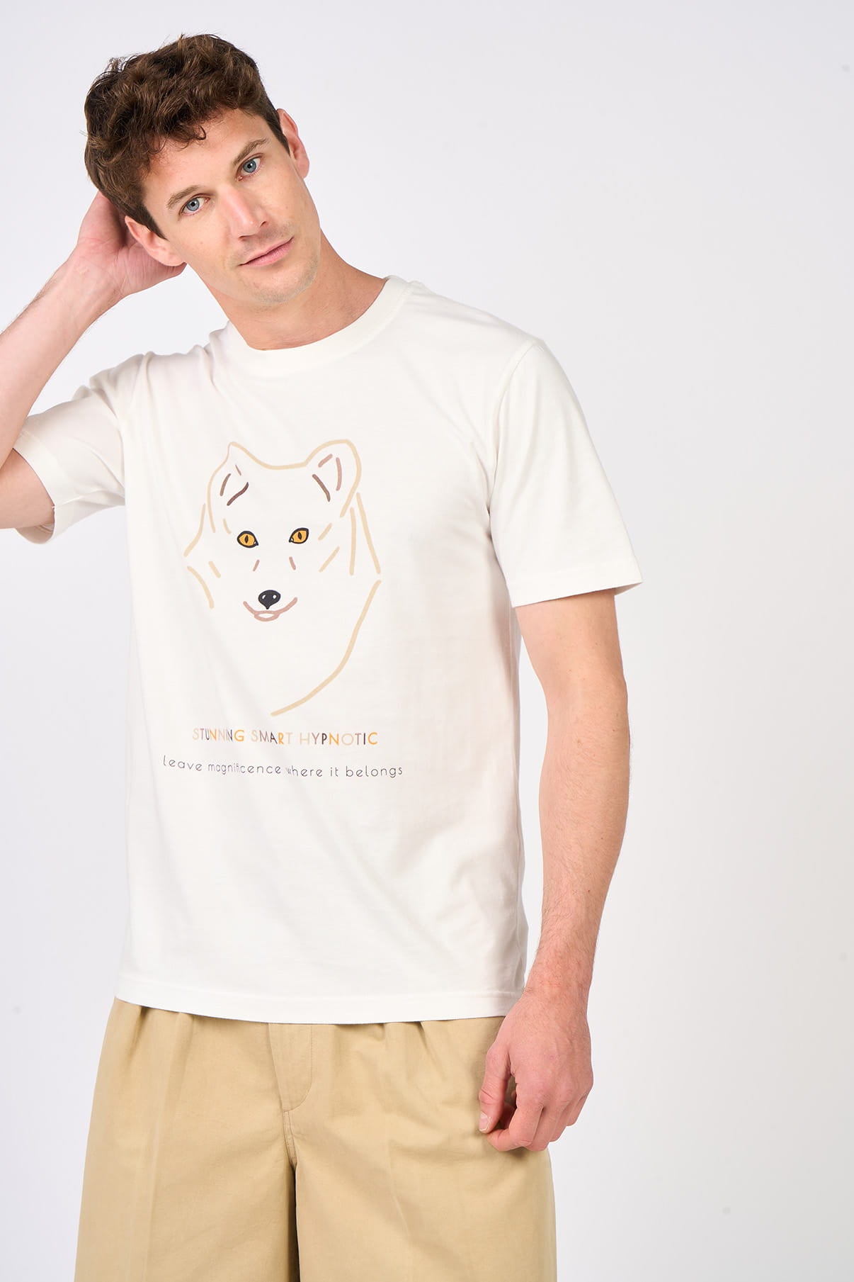 T-shirt Stunning fox loup Mangrose