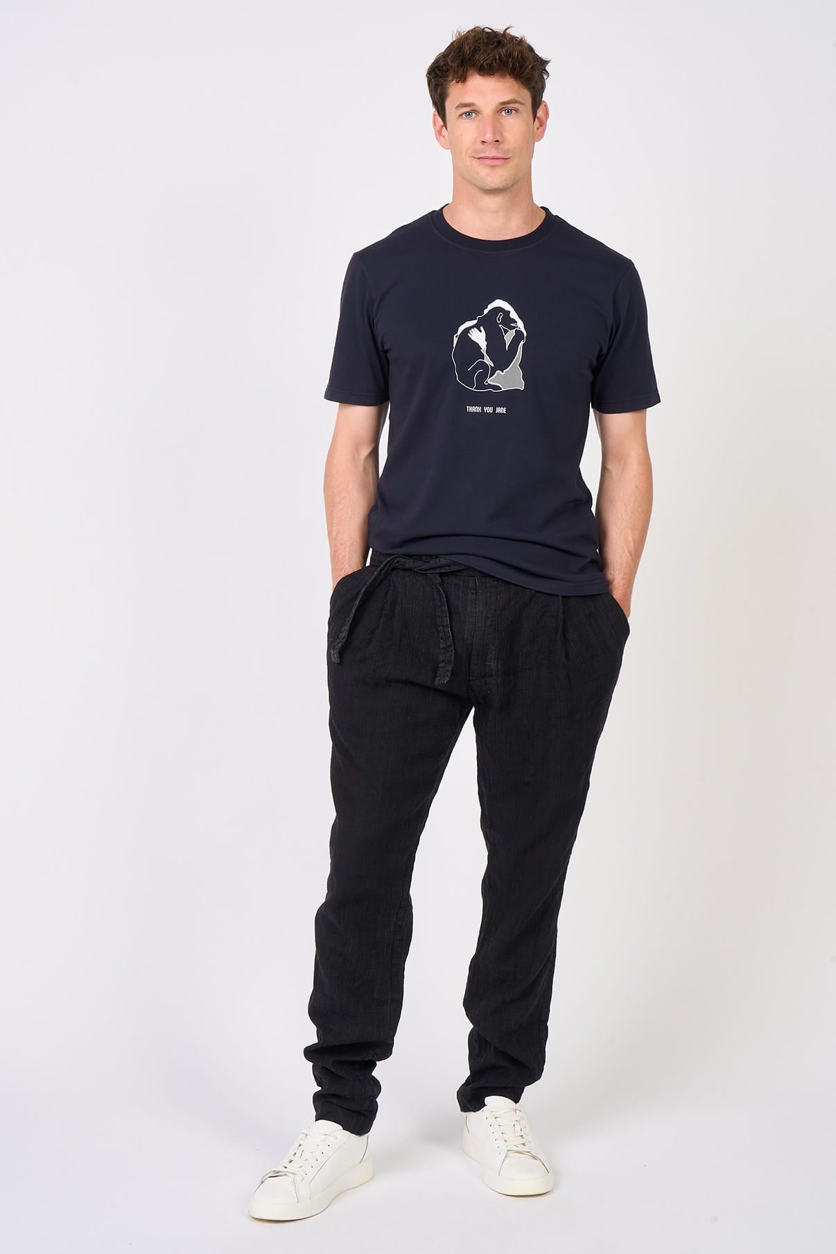 T-shirt Thank You Jane Navy Mangrose