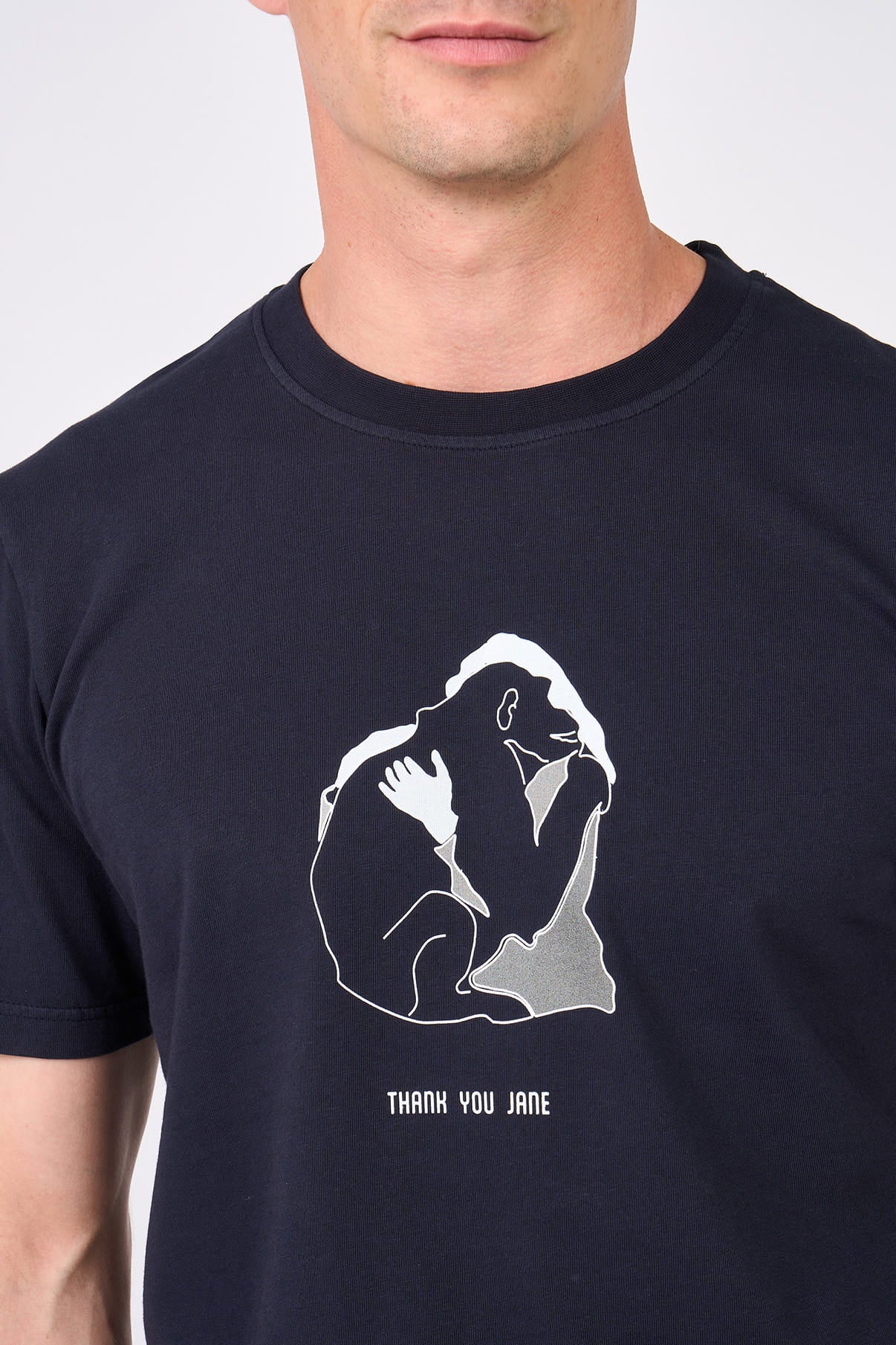 T-shirt Thank You Jane Navy Mangrose