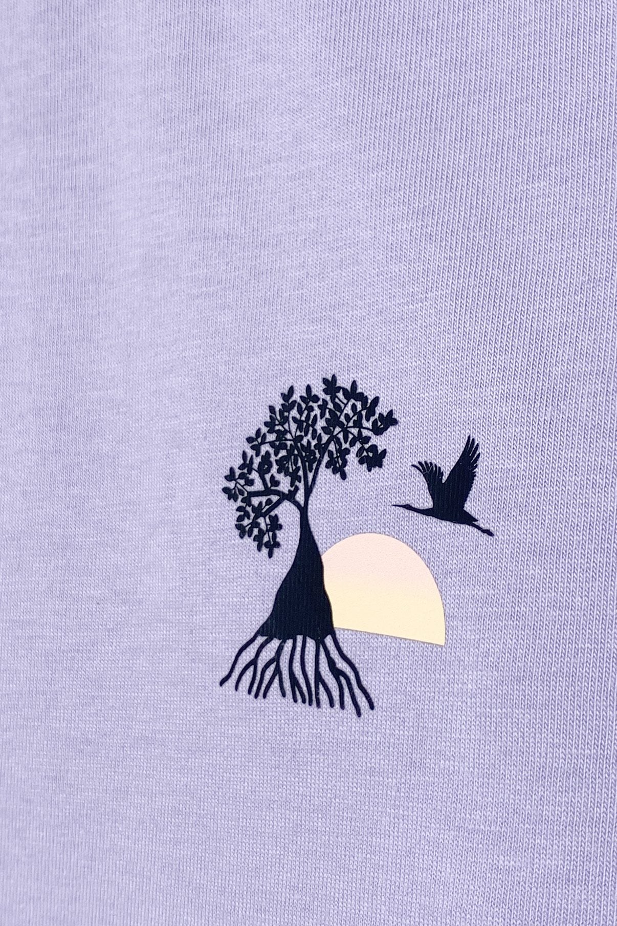 T-shirt lilas logo - Mangrose