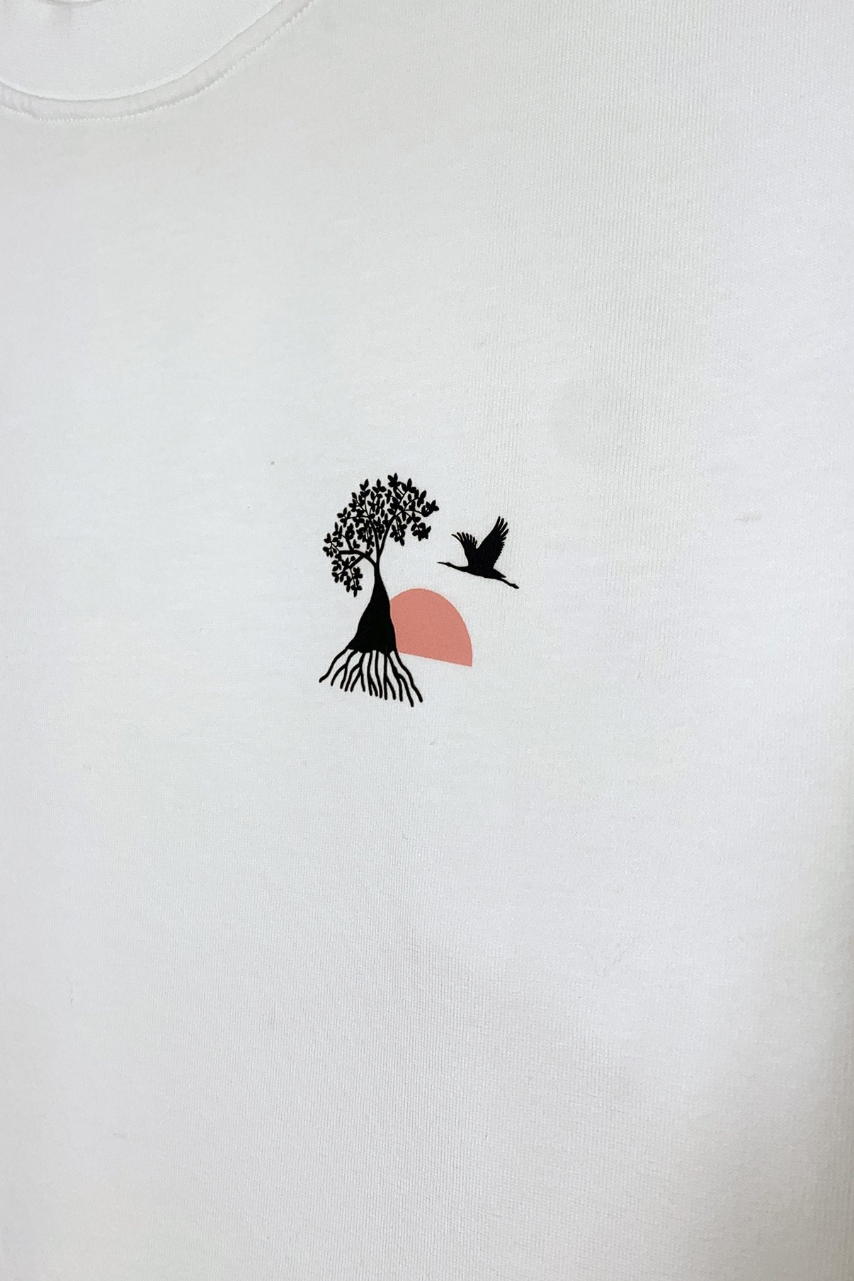 T-shirt blanc logo - Mangrose