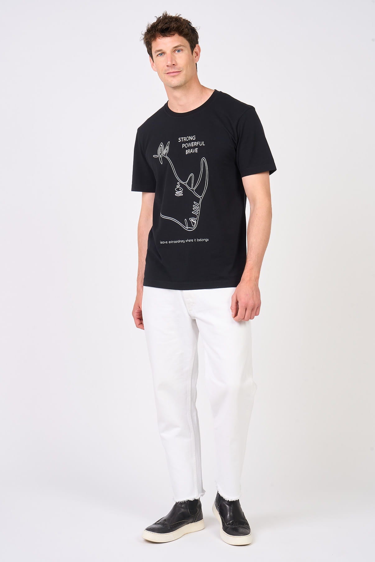 T-shirt Rhino Trhibla Noir - Mangrose