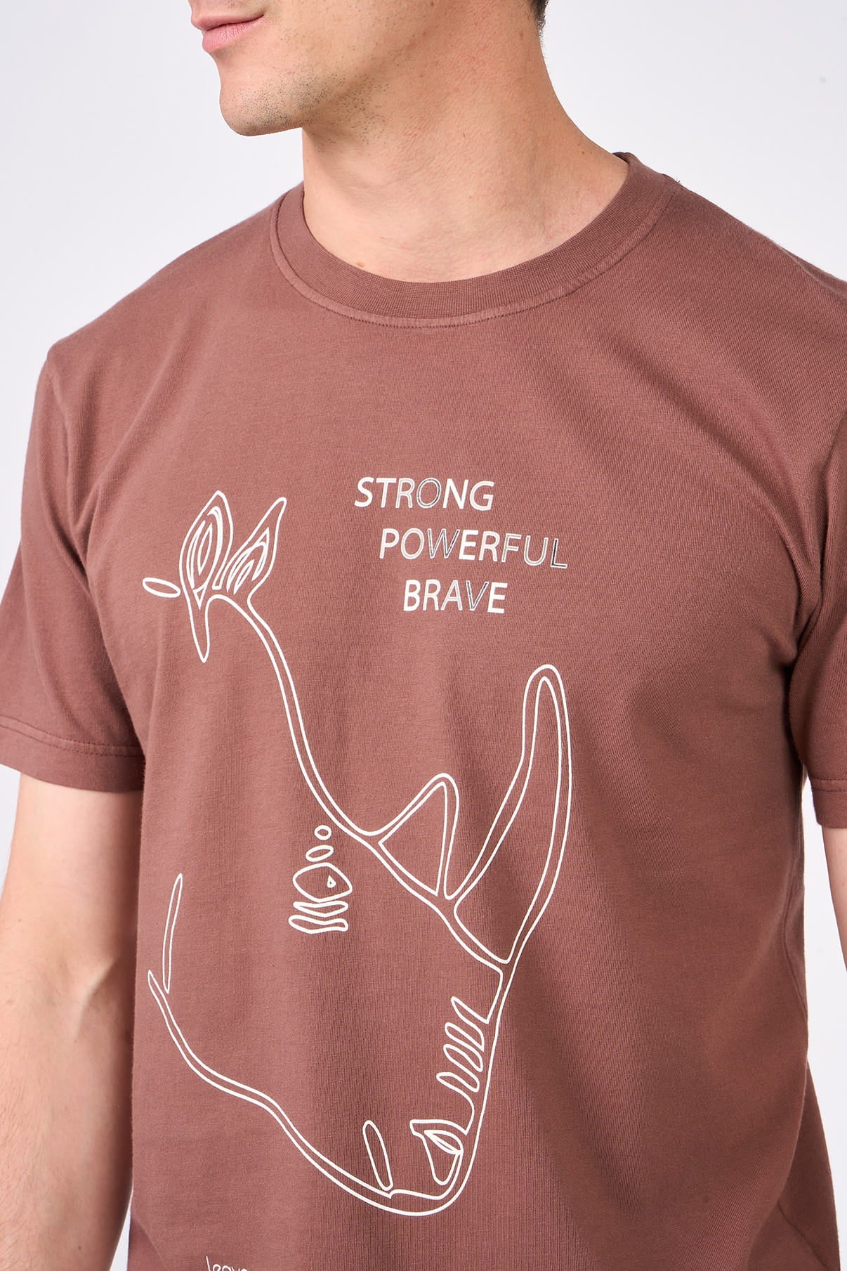 T-shirt Rhino Trhibla Terracota - Mangrose