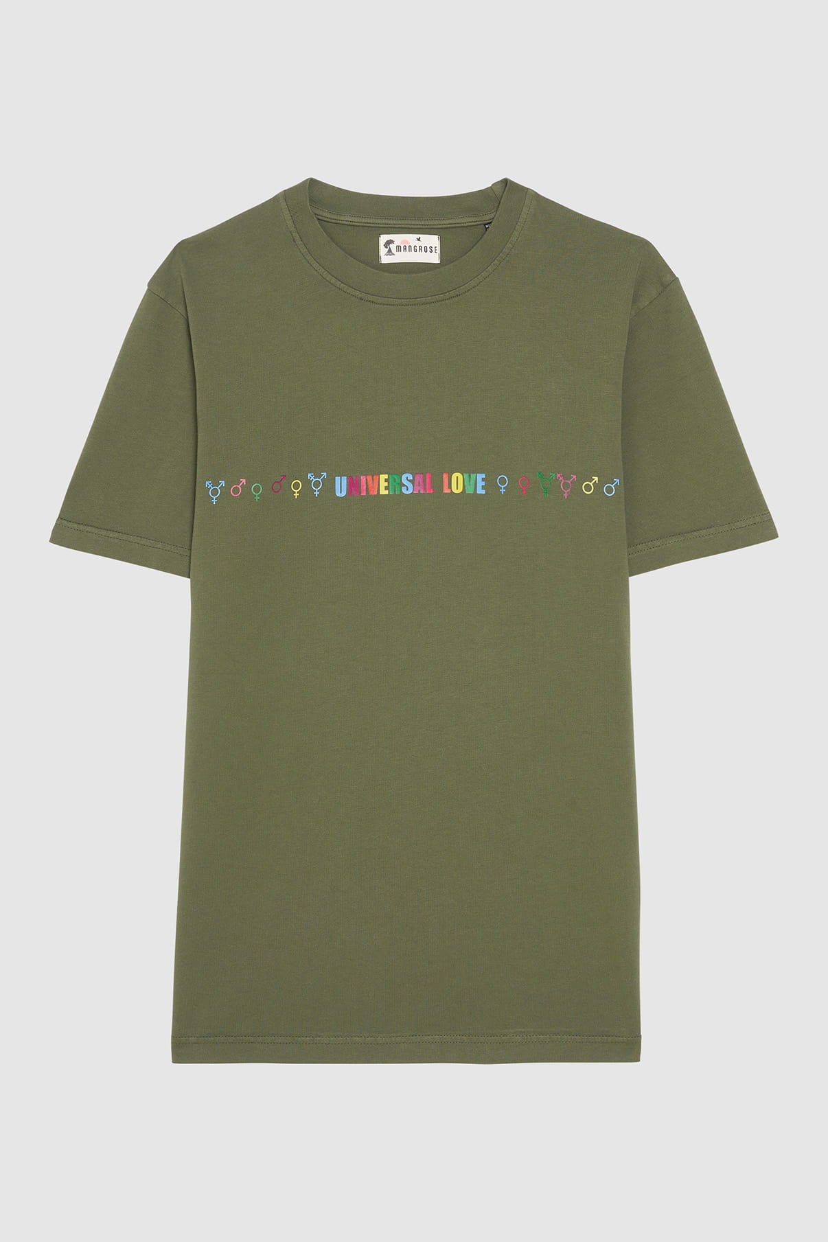 T-shirt Universal Love Kaki MANGROSE