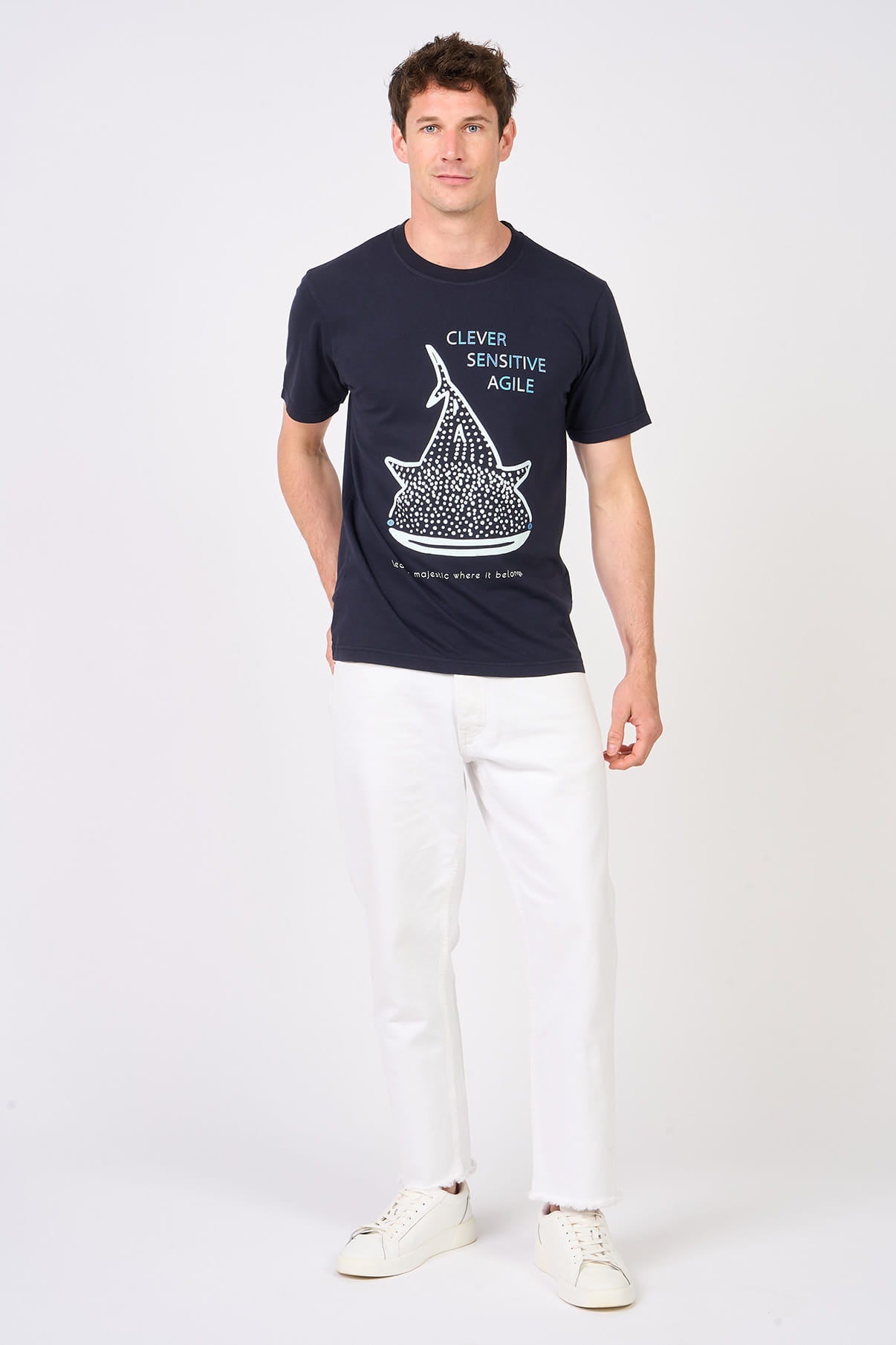 T-shirt Skark Bleu marine - Mangrose