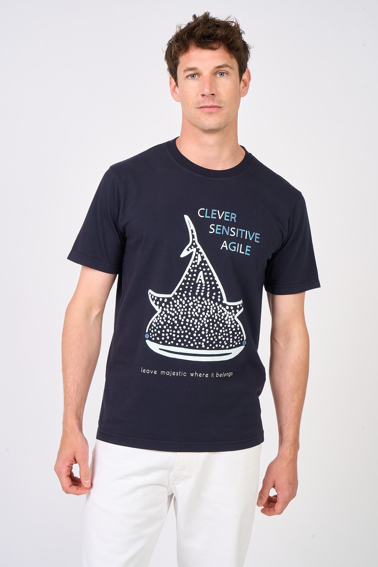 T-shirt Skark Bleu marine - Mangrose