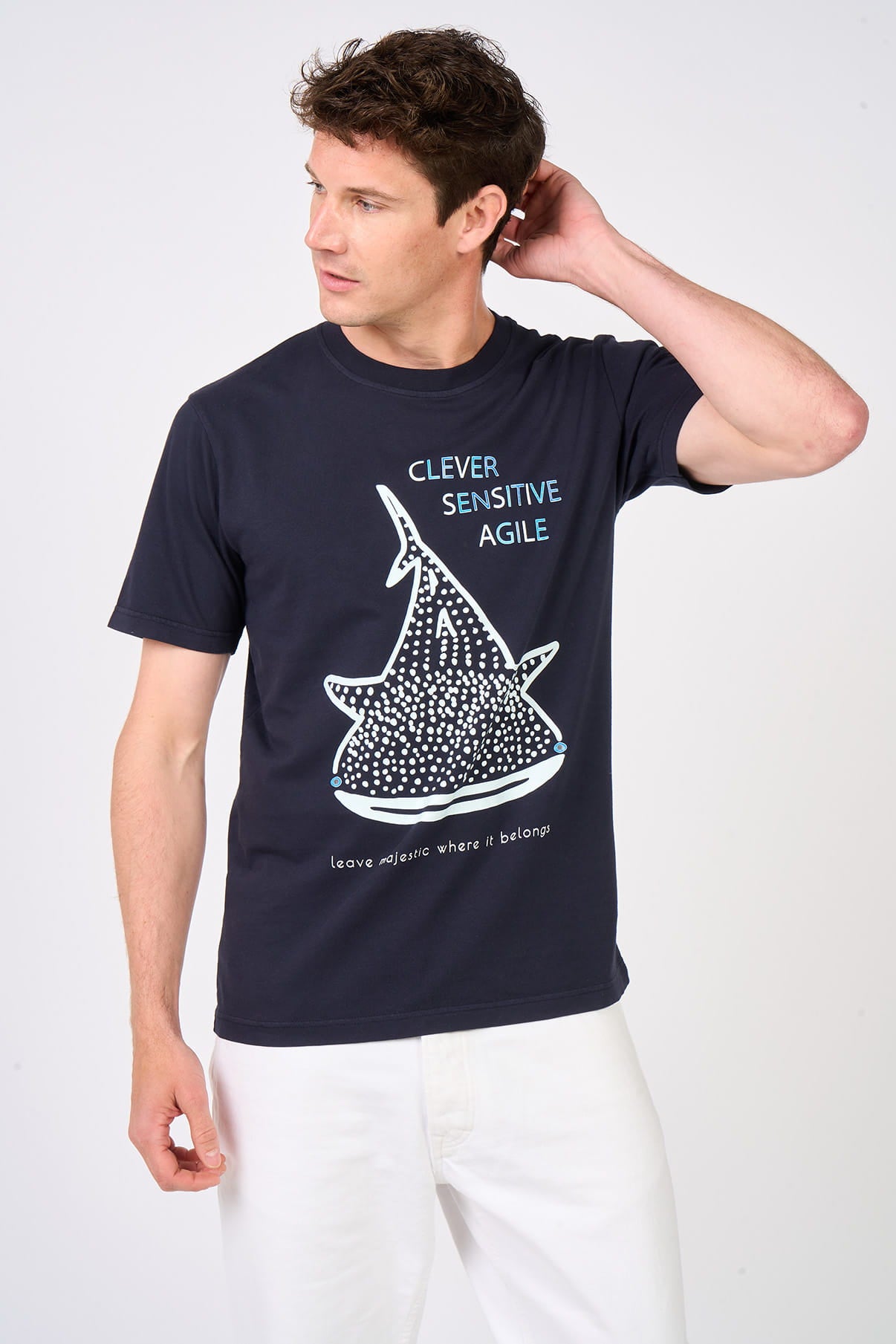 T-shirt Skark Bleu marine - Mangrose