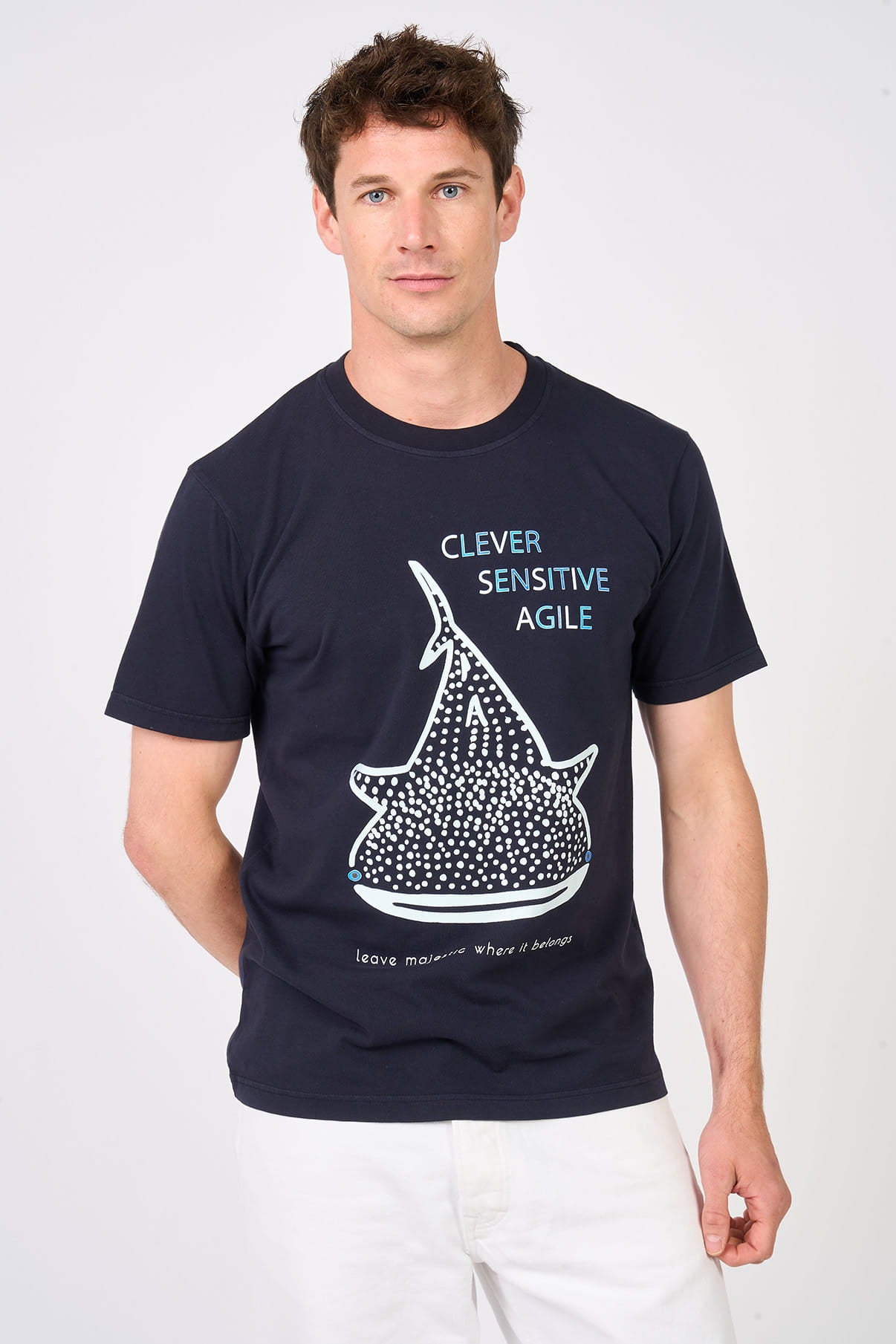 T-shirt Skark Bleu marine - Mangrose