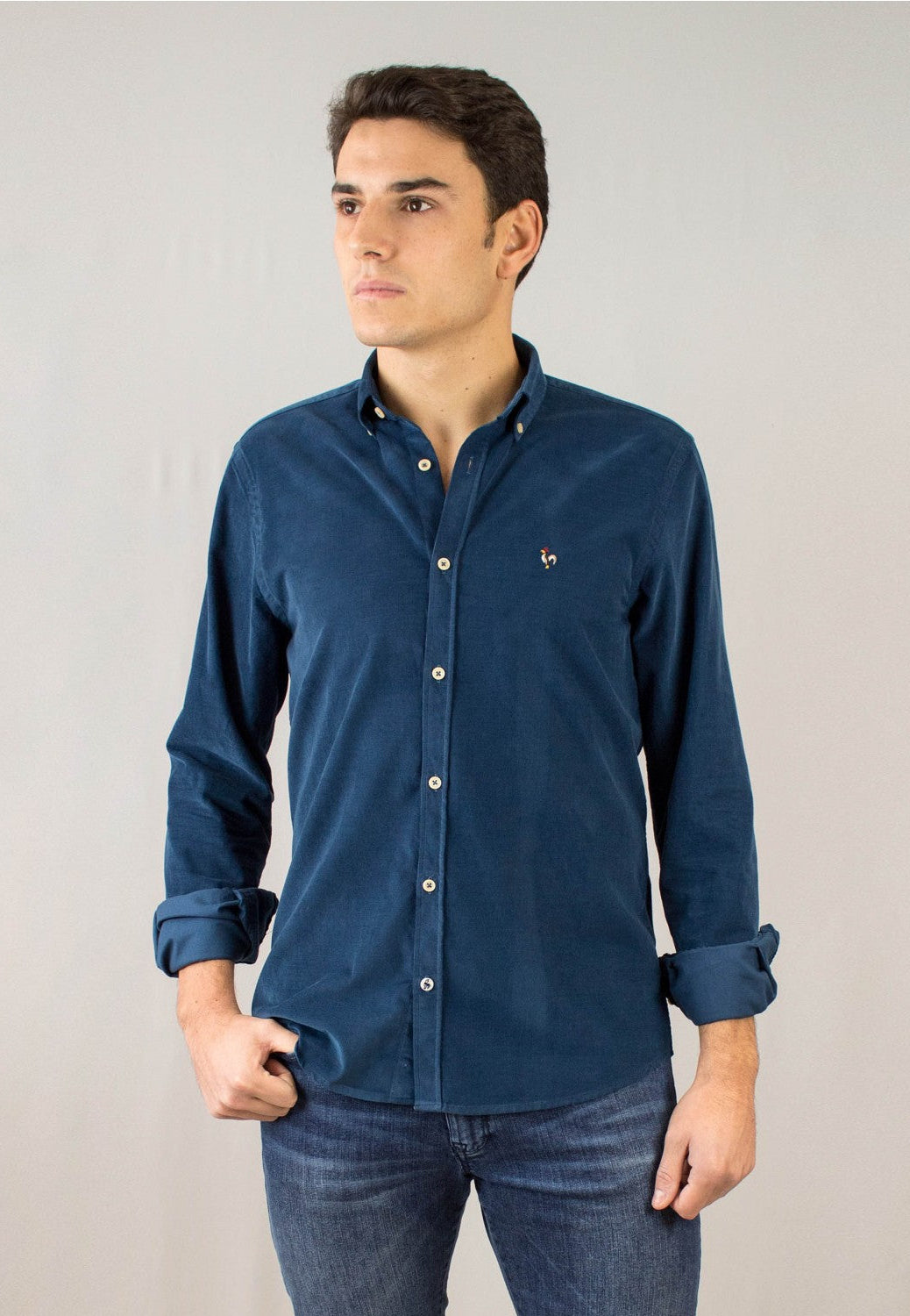 Chemise en velours côtelé Marine PATADEGAYO