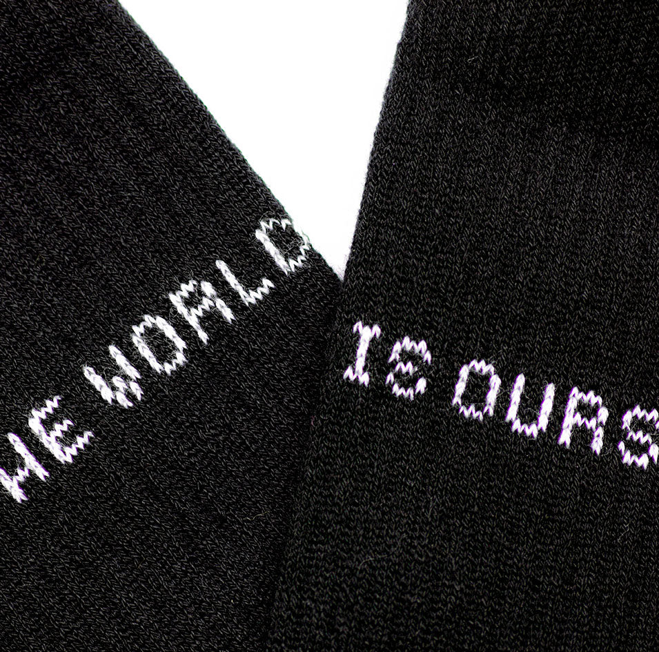 Chaussettes The World is Ours