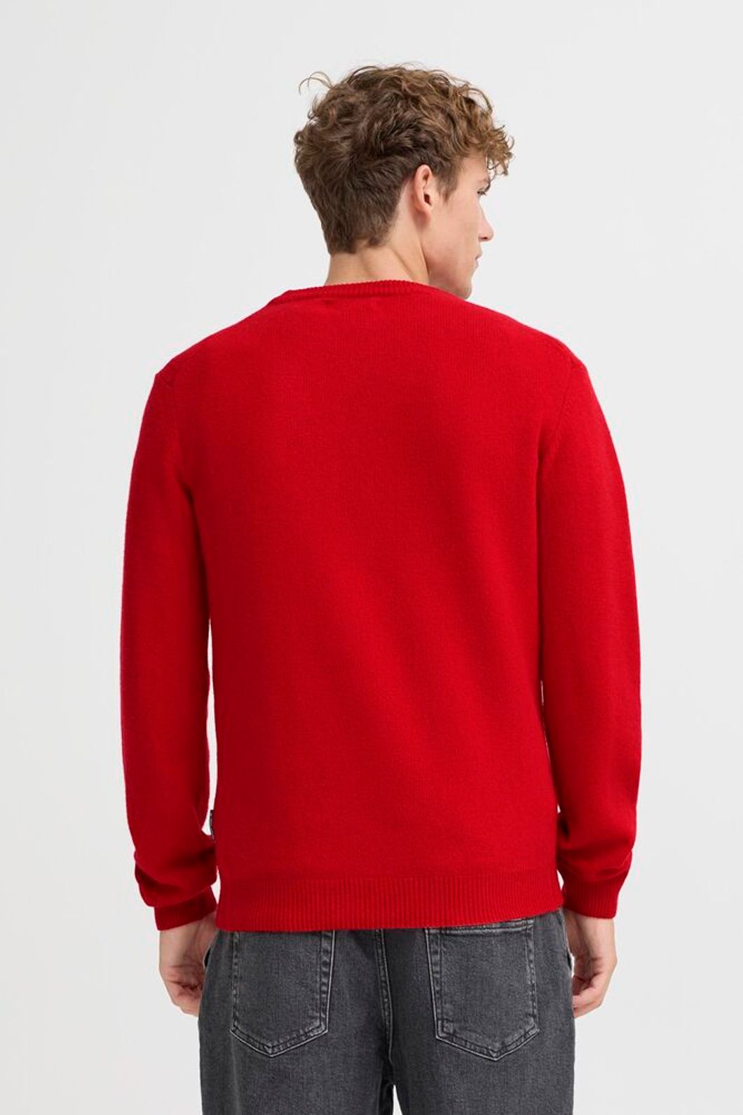 Pull en laine Crewneck Rouge - Casual Friday