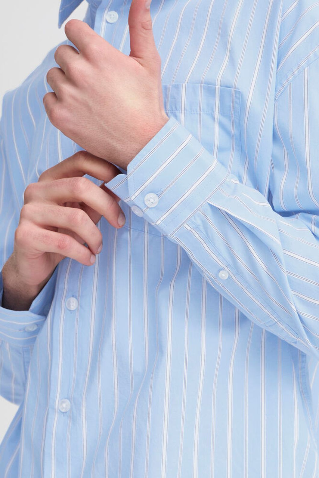 Chemise Relaxed bleue à rayures - Casual Friday