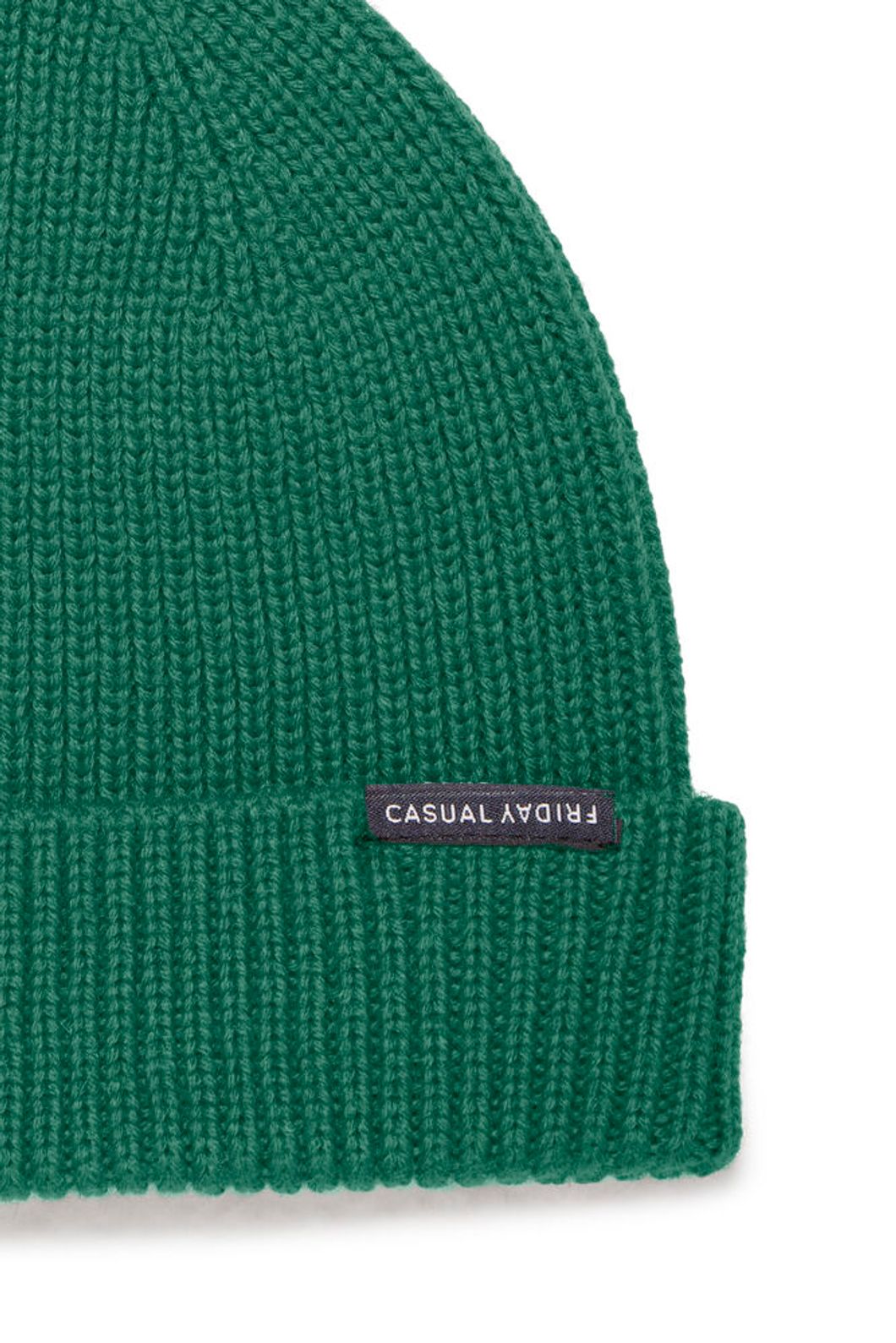 Bonnet côtelé vert - Casual Friday