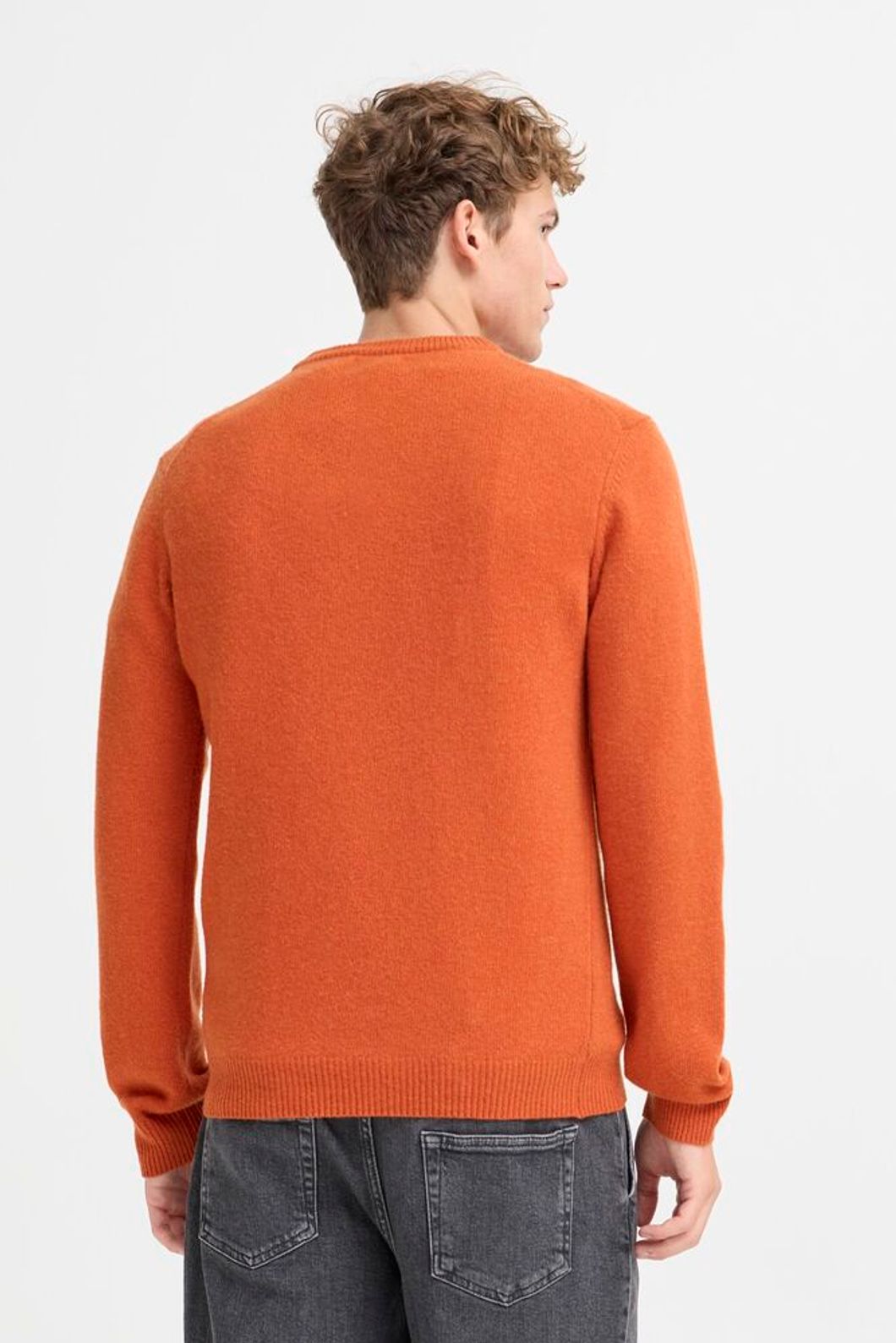 Pull en laine Crewneck Orange - Casual Friday