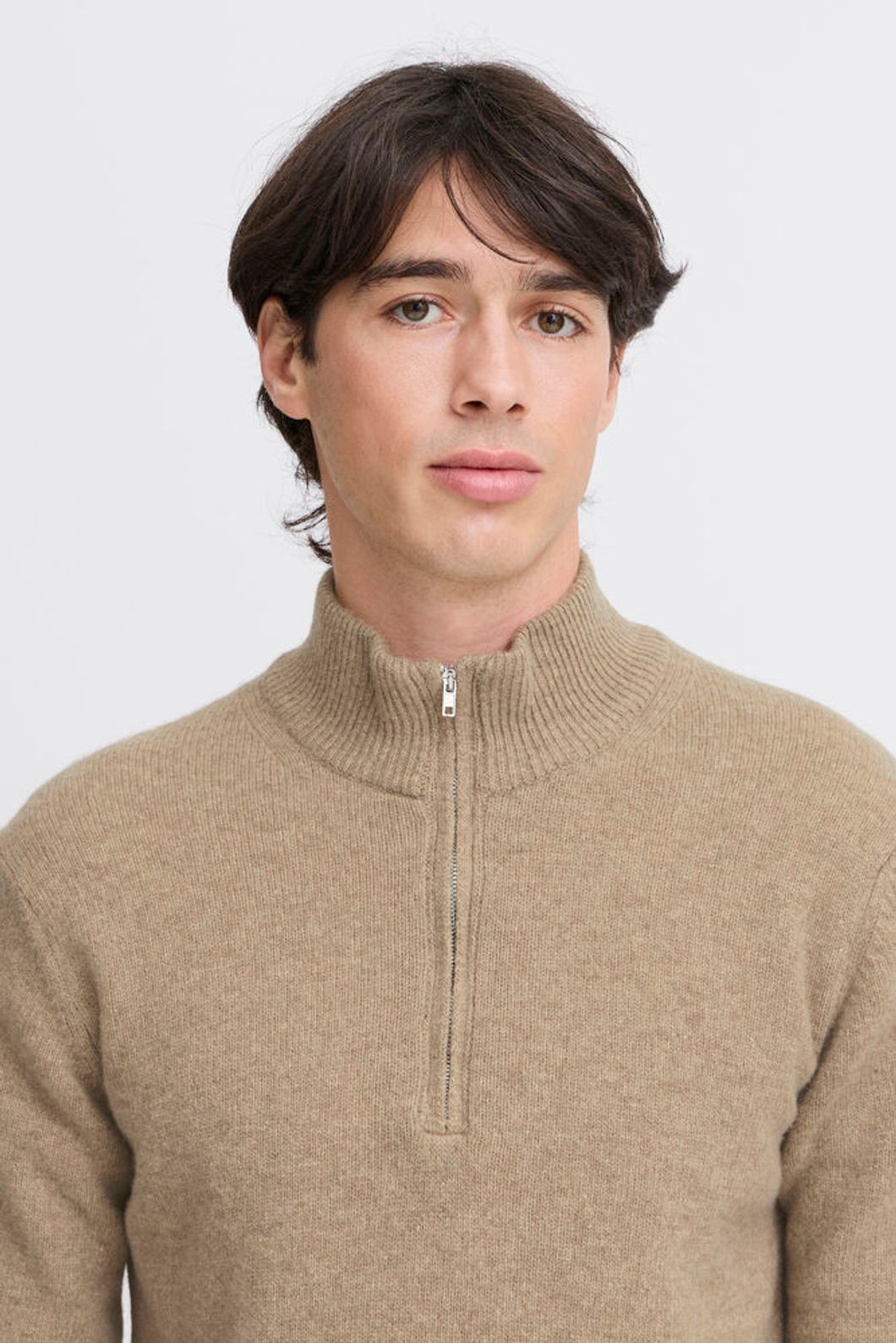Pull col camionneur Beige - Casual Friday