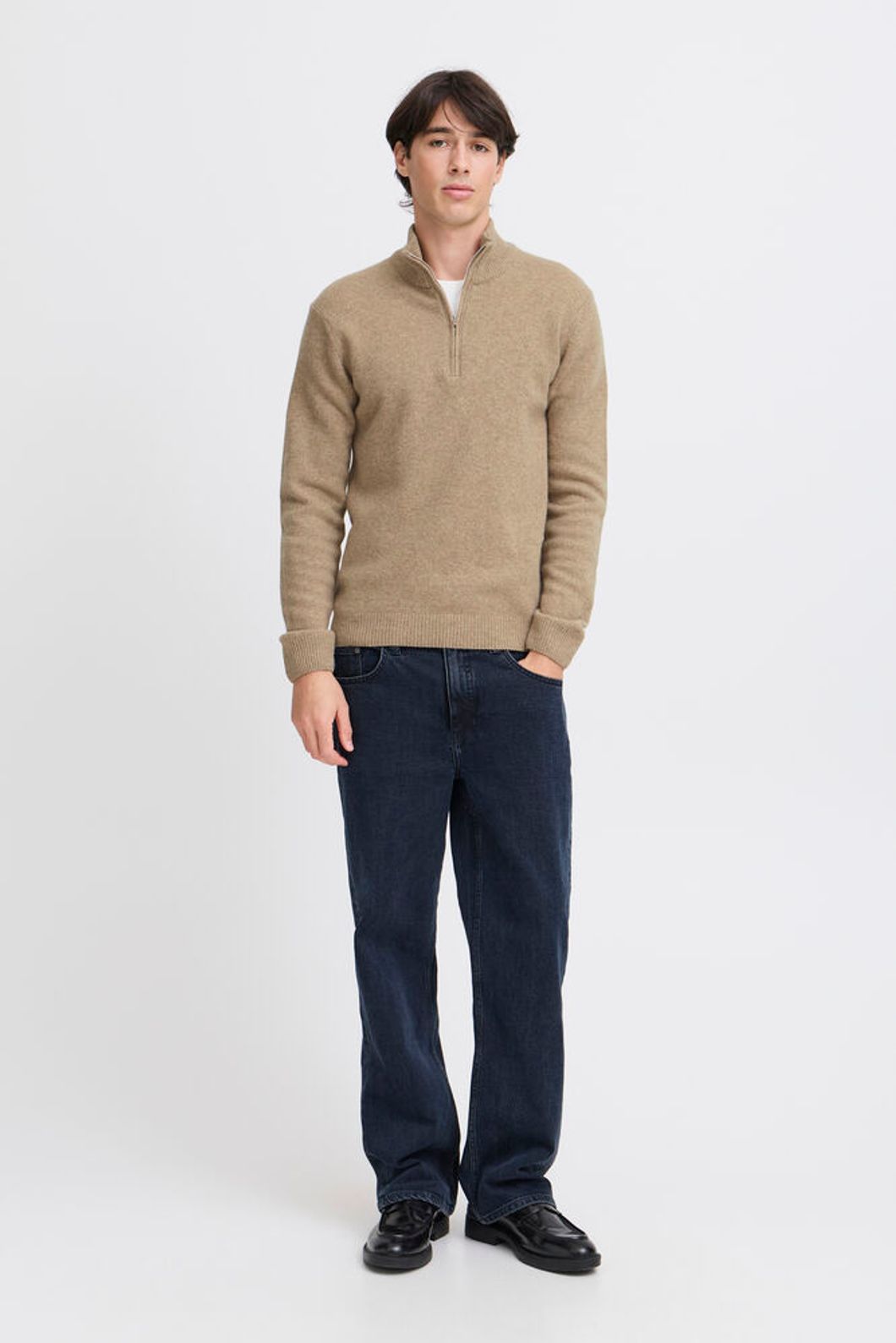 Pull col camionneur Beige - Casual Friday