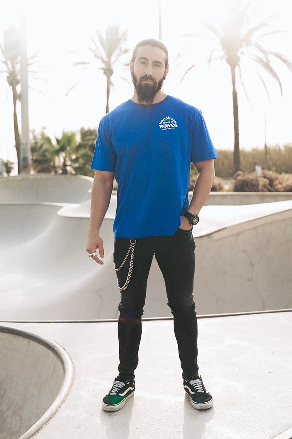 T-shirt Happiness comes in waves NOSTALGIC APPAREL