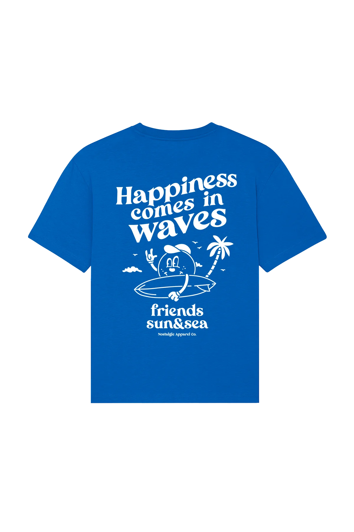 T-shirt Happiness comes in waves NOSTALGIC APPAREL