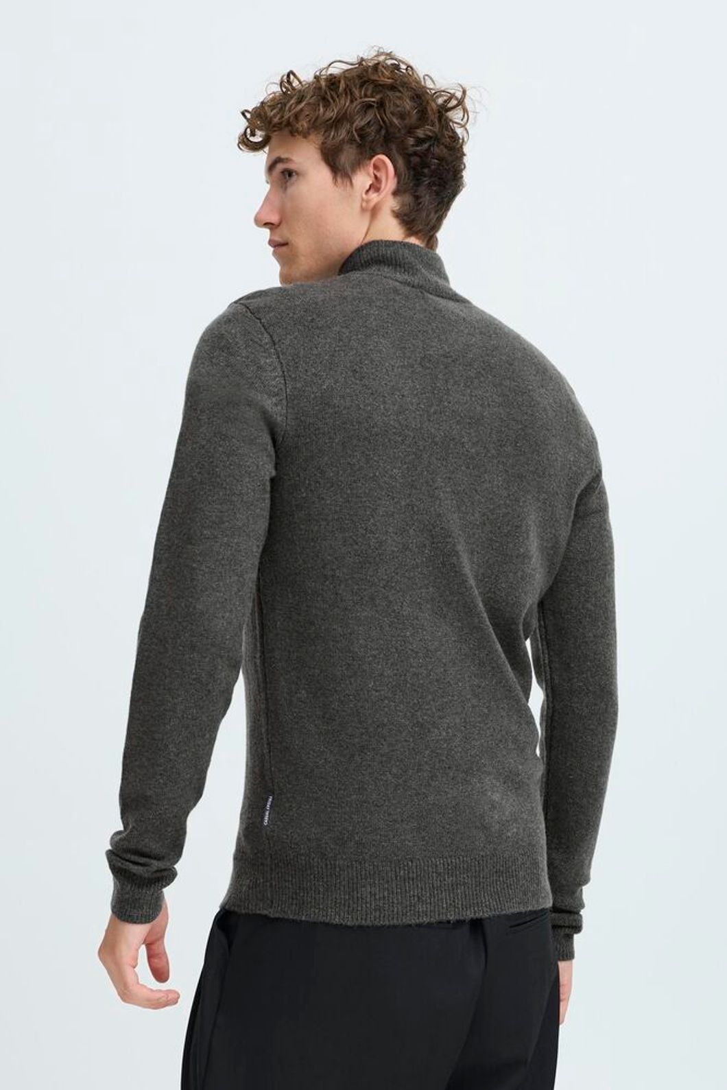 Pull col camionneur gris - Casual Friday