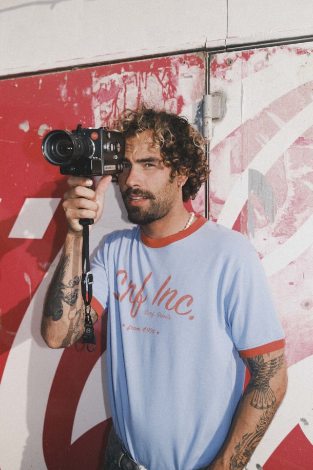 T-shirt Retro Denim Blue - Surf Inc