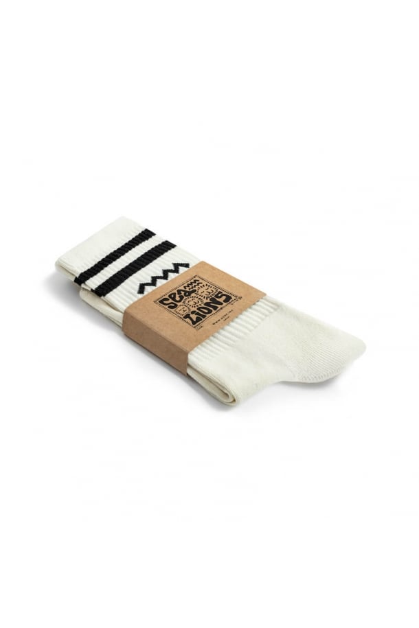 Chaussettes vintage black & white Wave – Surf inc.
