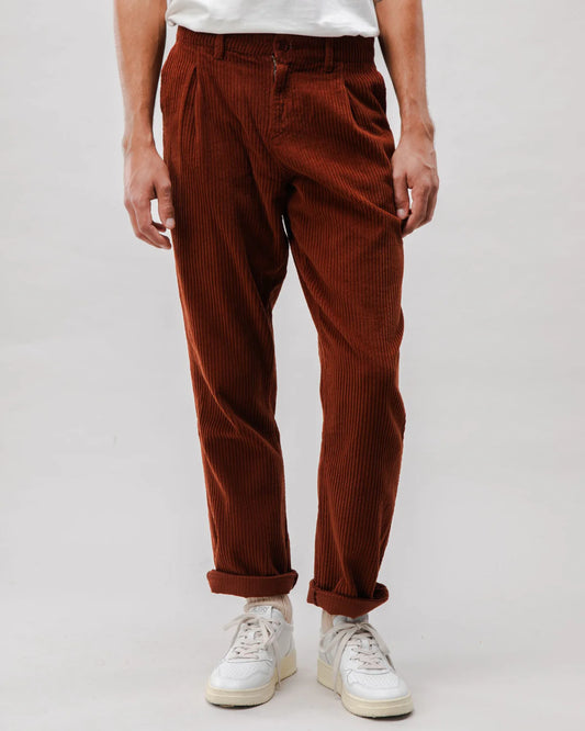 Pantalon chino en velours côtelé Camel Corduroy BRAVA