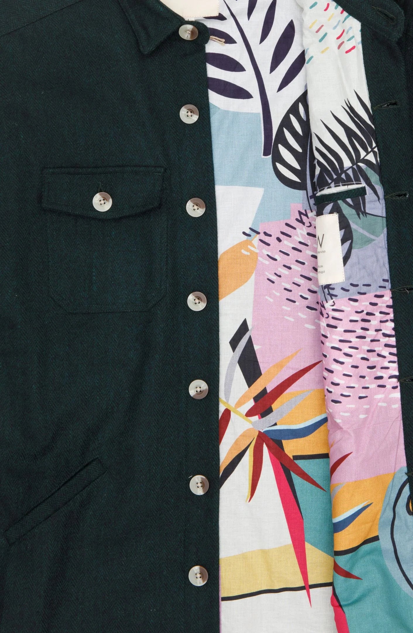 Surchemise en laine recyclée Cobalt – OTHERWISE