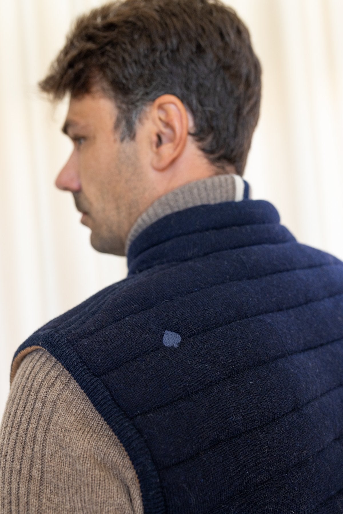 Doudoune sans manches réversible Brunch Bleu marine/Camel - JAQK