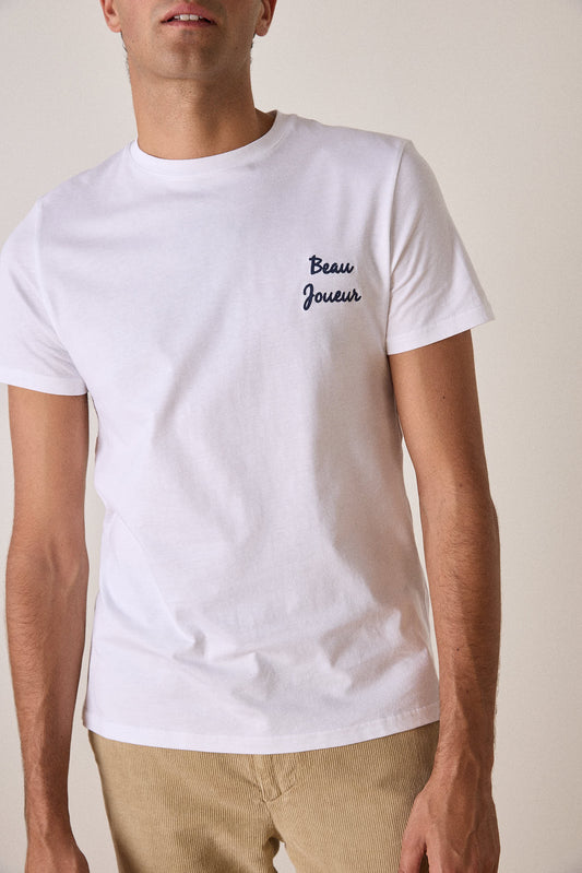 T-shirt Beau Joueur blanc Jaqk