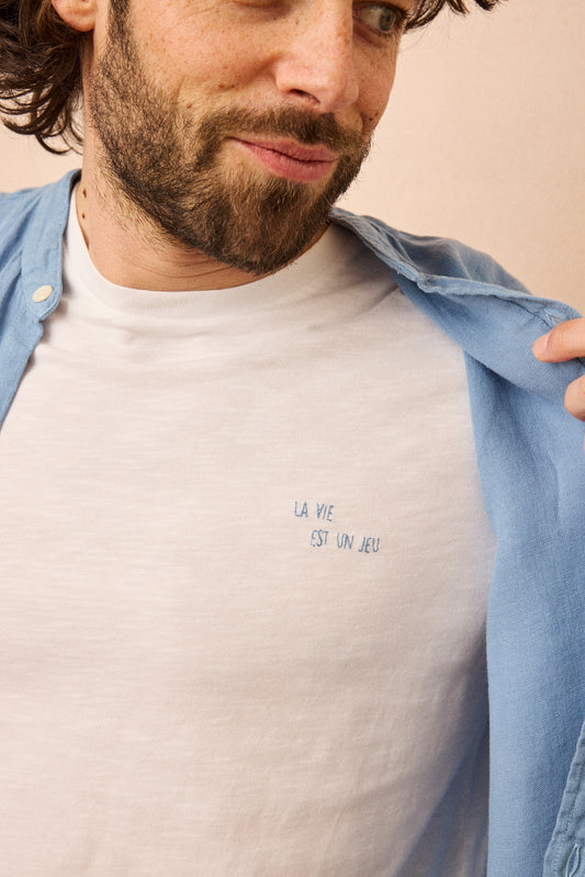 T-shirt Feel Good Blanc JAQK