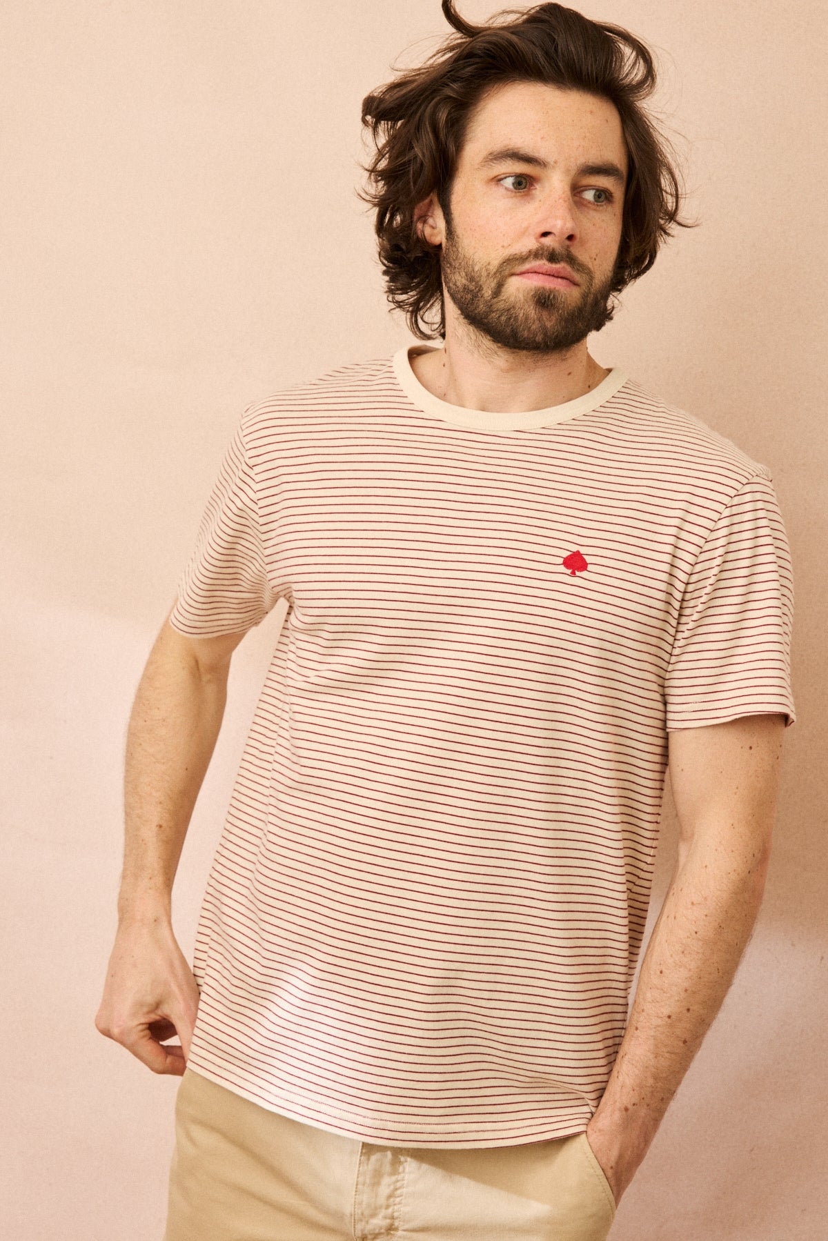 T-shirt Vecchio rayé Milk JAQK