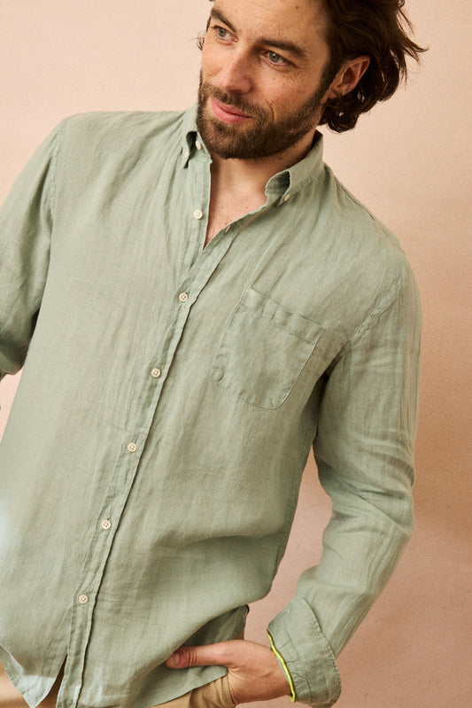 Chemise en lin Bali Vert clair JAQK