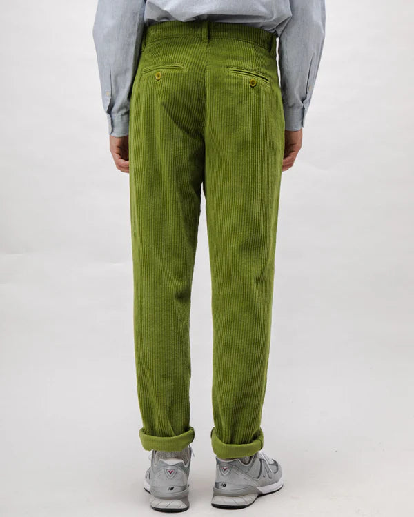 Pantalon Chino en velours côtelé Vert Corduroy BRAVA