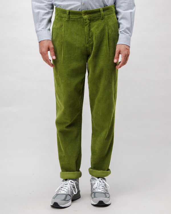 Pantalon Chino en velours côtelé Vert Corduroy BRAVA