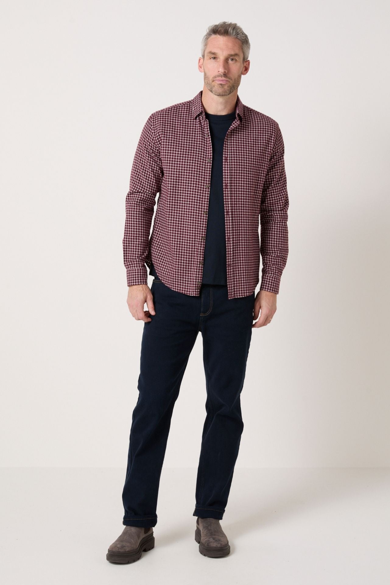 Chemise en flannelle Tournoi Field à carreaux rouge - JAQK